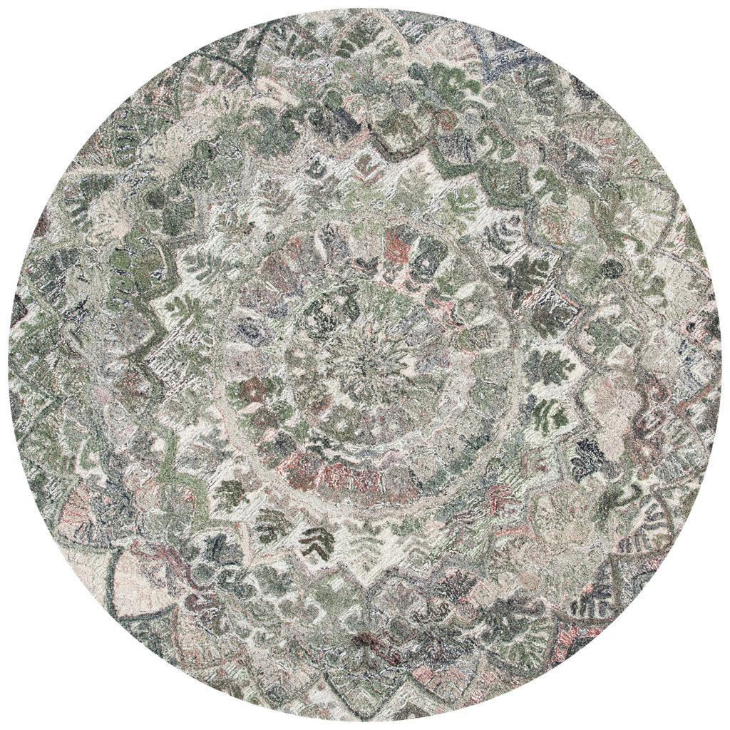 SAFAVIEH Handmade Marquee Carlijn Modern Medallion Wool Rug