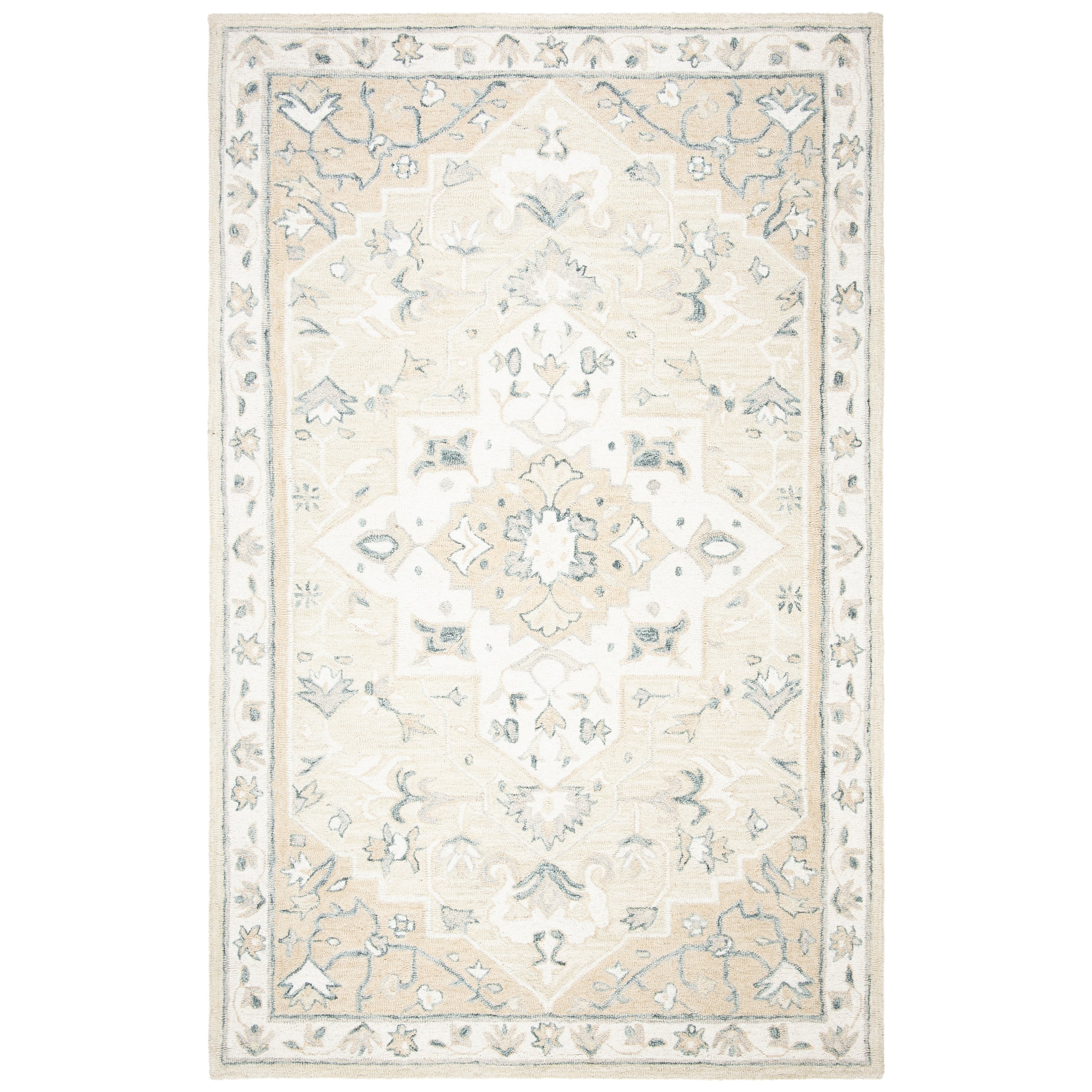 SAFAVIEH Handmade Micro-Loop Selveta Wool Rug