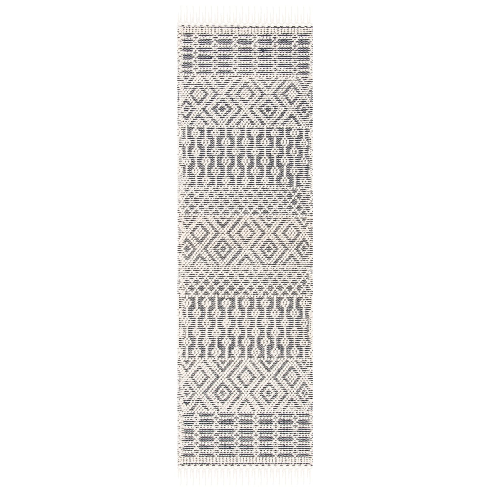 SAFAVIEH Handmade Natura Estel Wool Fringe Rug