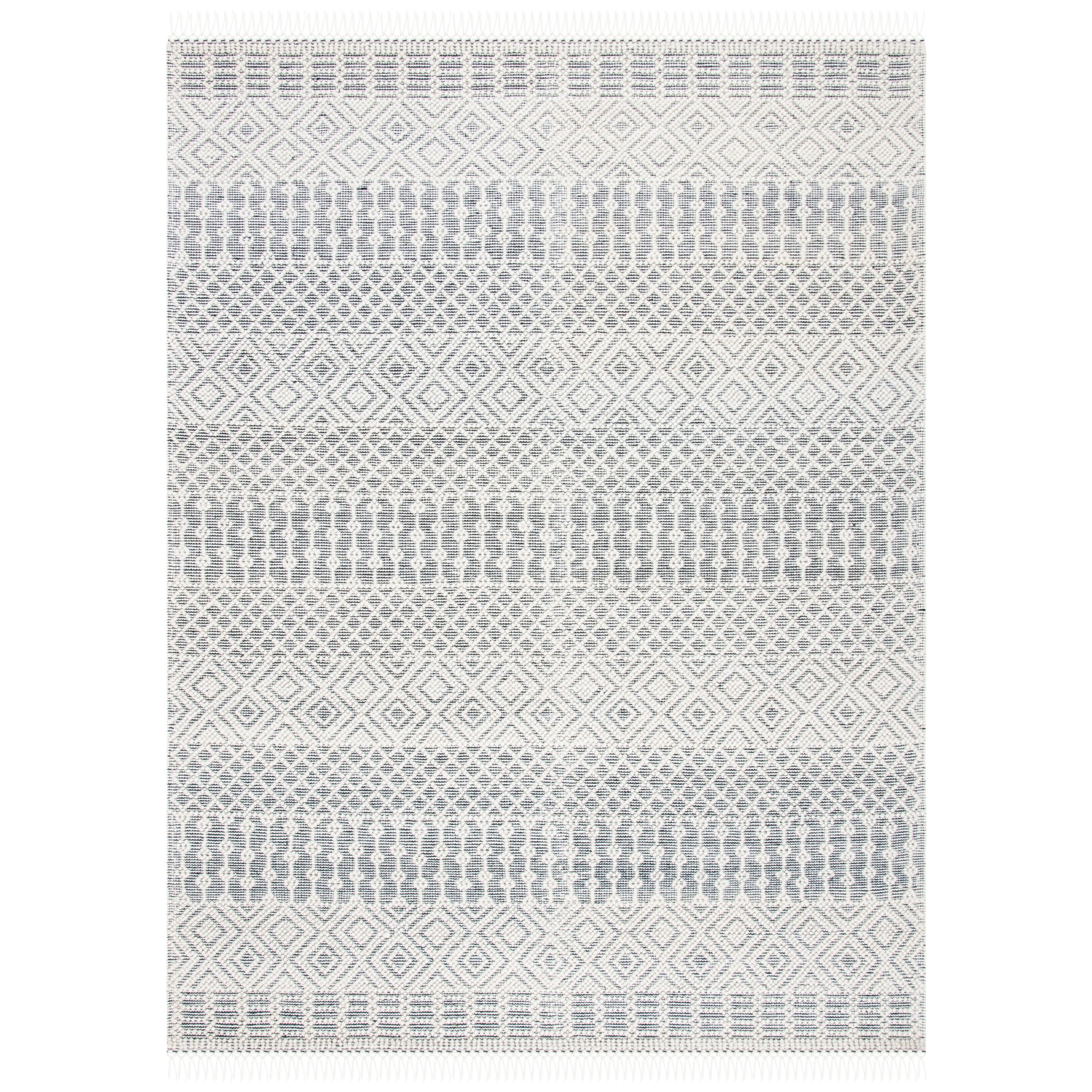 SAFAVIEH Handmade Natura Estel Wool Fringe Rug