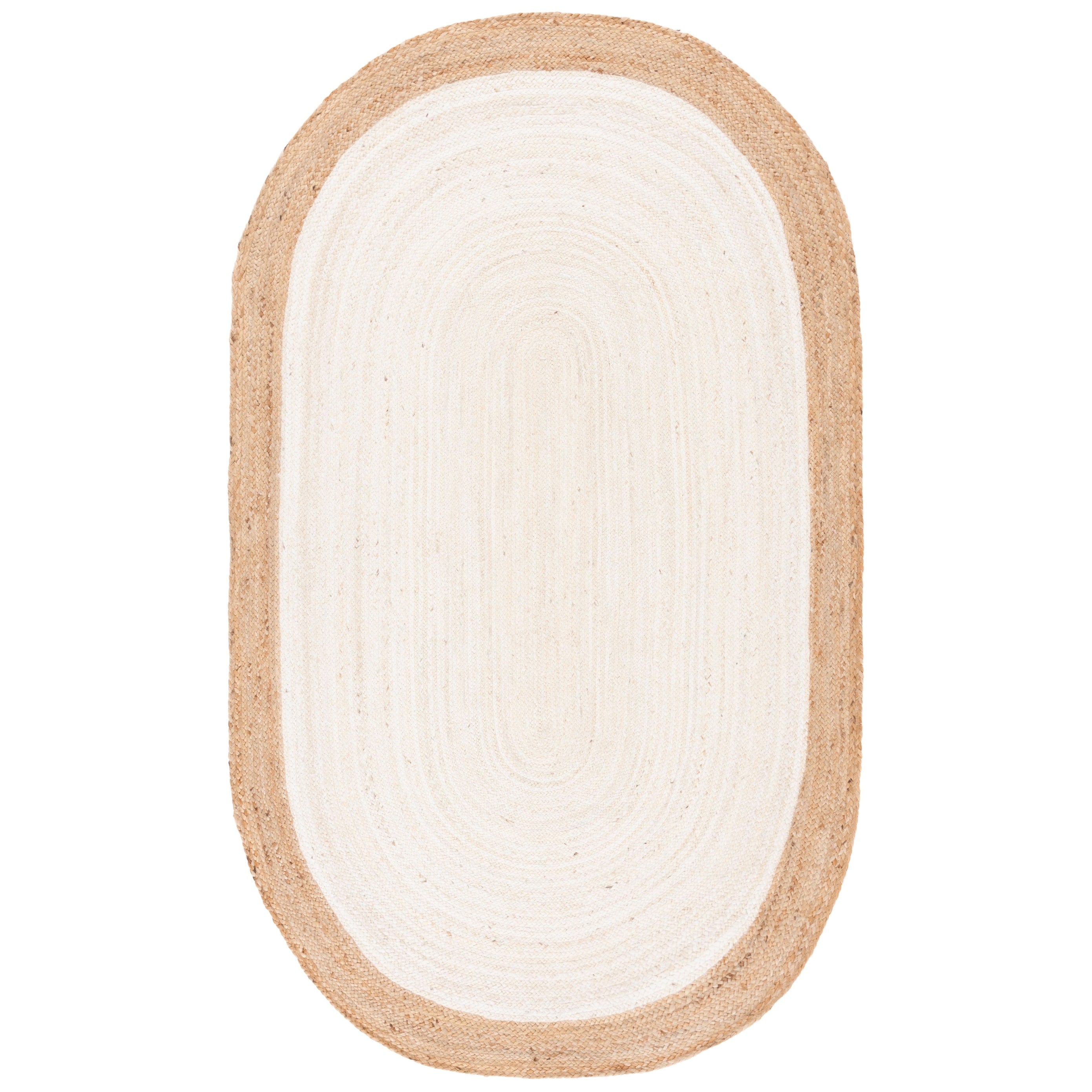 SAFAVIEH Handmade Natural Fiber Jolette Bordered Round Jute Rug