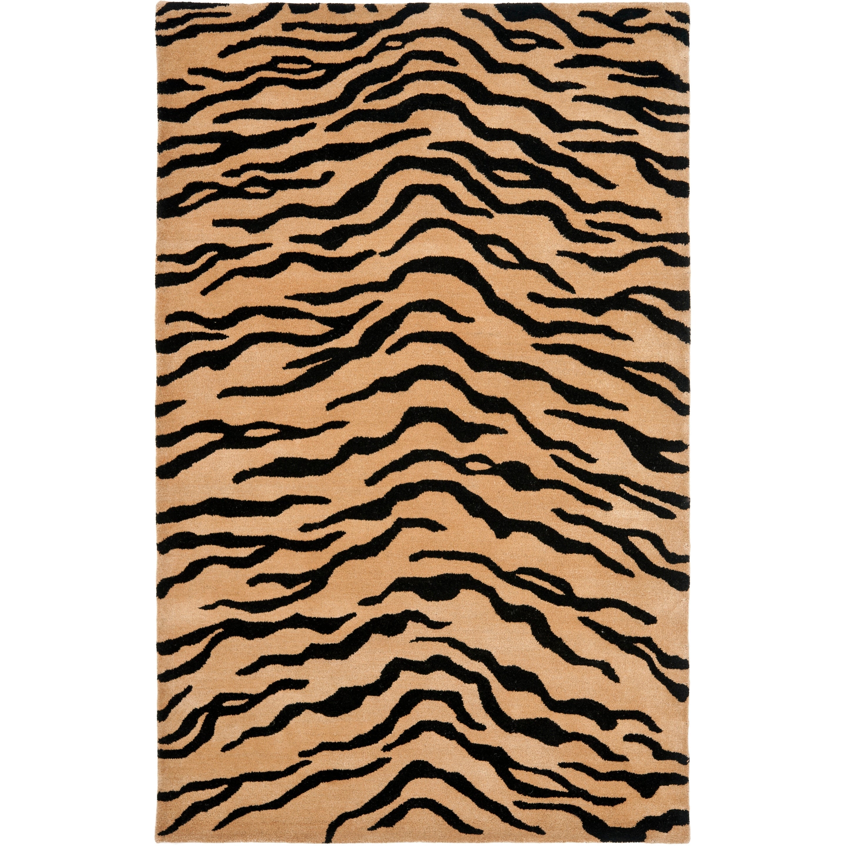 SAFAVIEH Handmade Soho Latoyia Tiger N.Z. Wool Rug