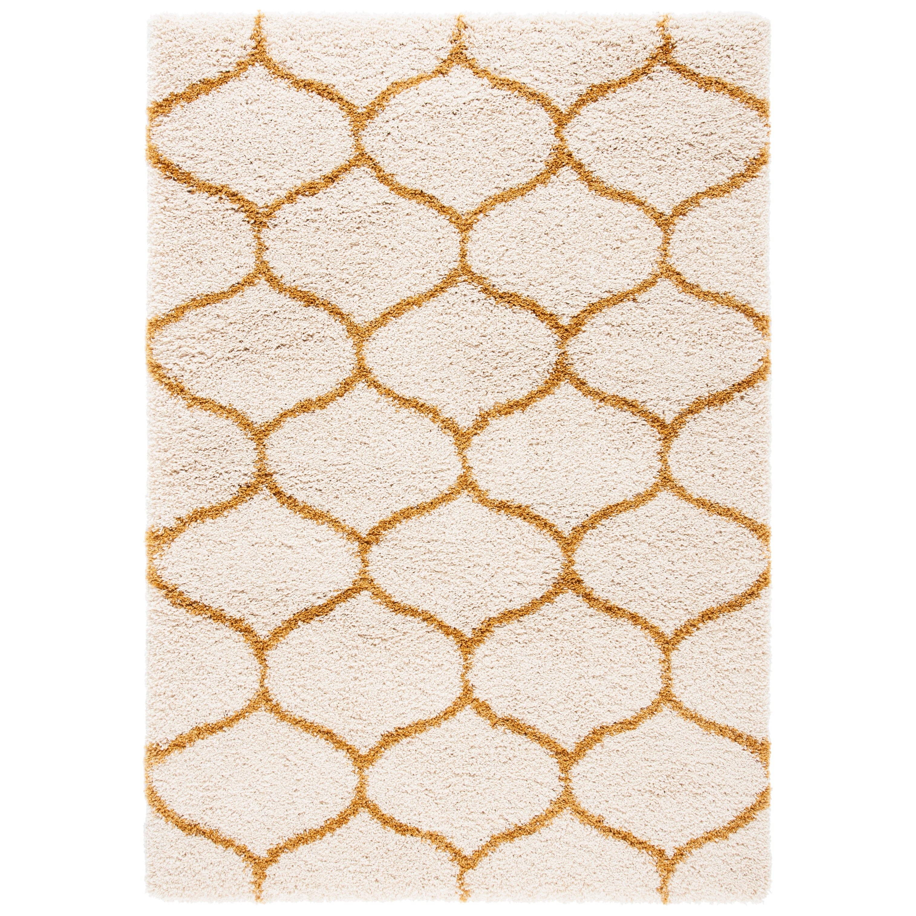 SAFAVIEH Hudson Shag Pushpa Trellis 2-inch Thick Area Rug
