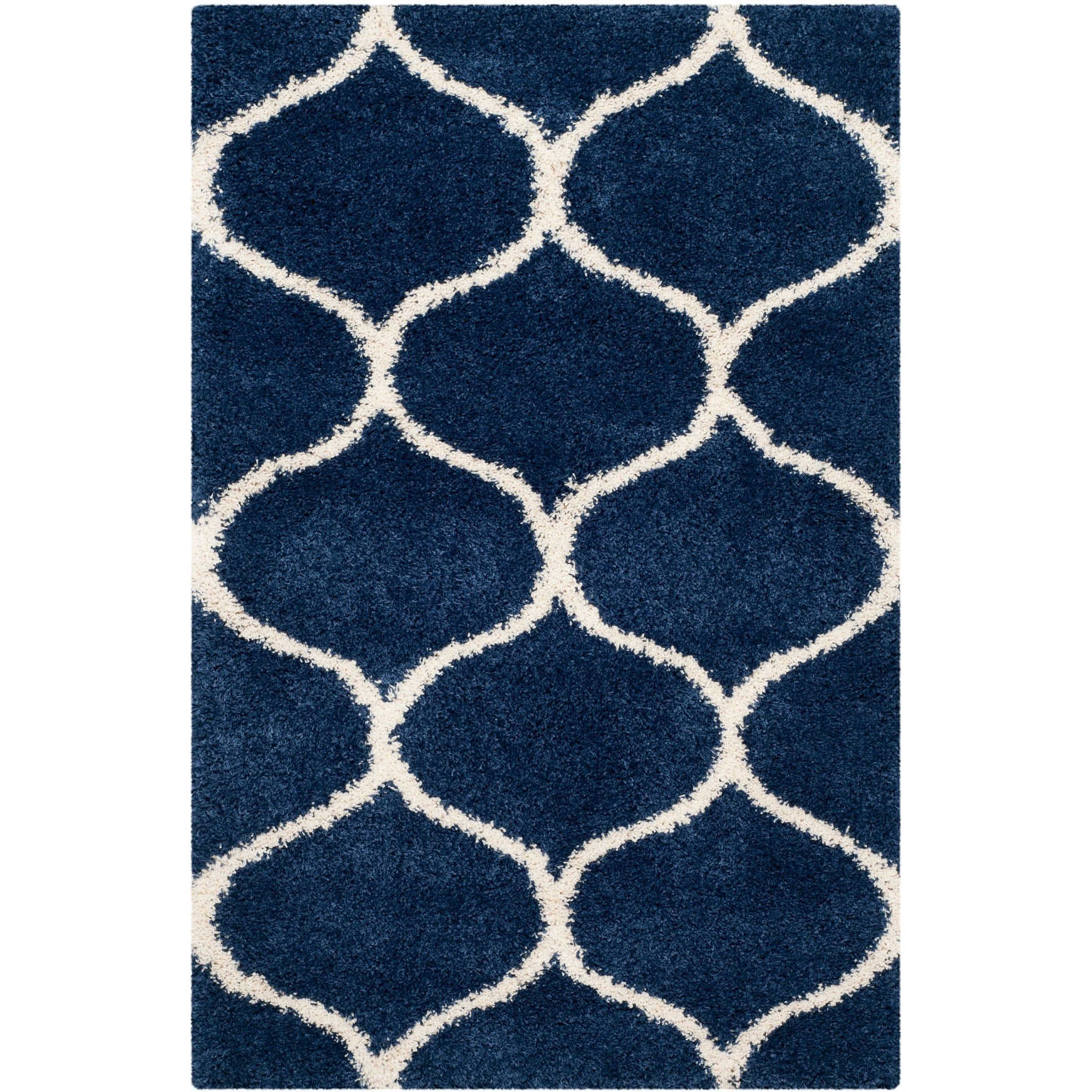 SAFAVIEH Hudson Shag Pushpa Trellis 2-inch Thick Area Rug