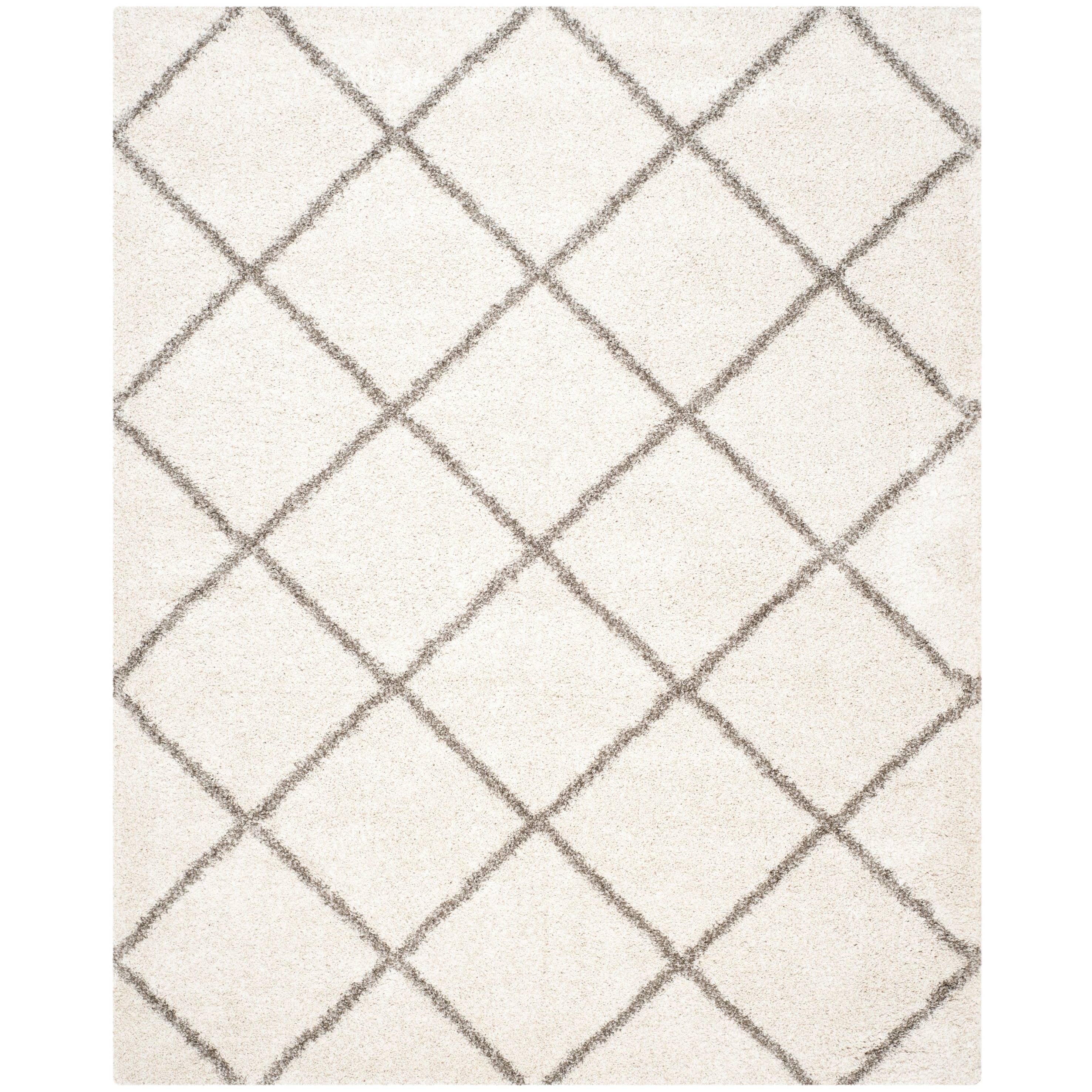 SAFAVIEH Hudson Shag Raili Diamond Trellis 2-inch Thick Rug