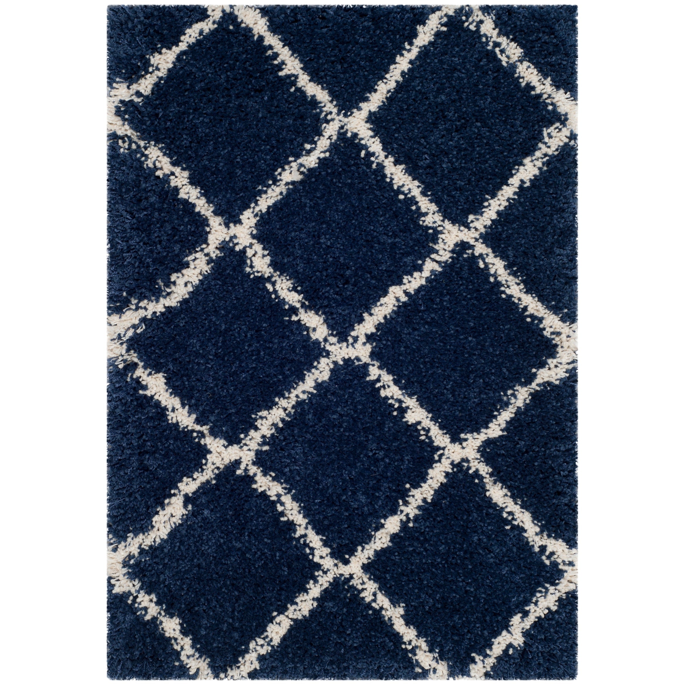 SAFAVIEH Hudson Shag Raili Diamond Trellis 2-inch Thick Rug