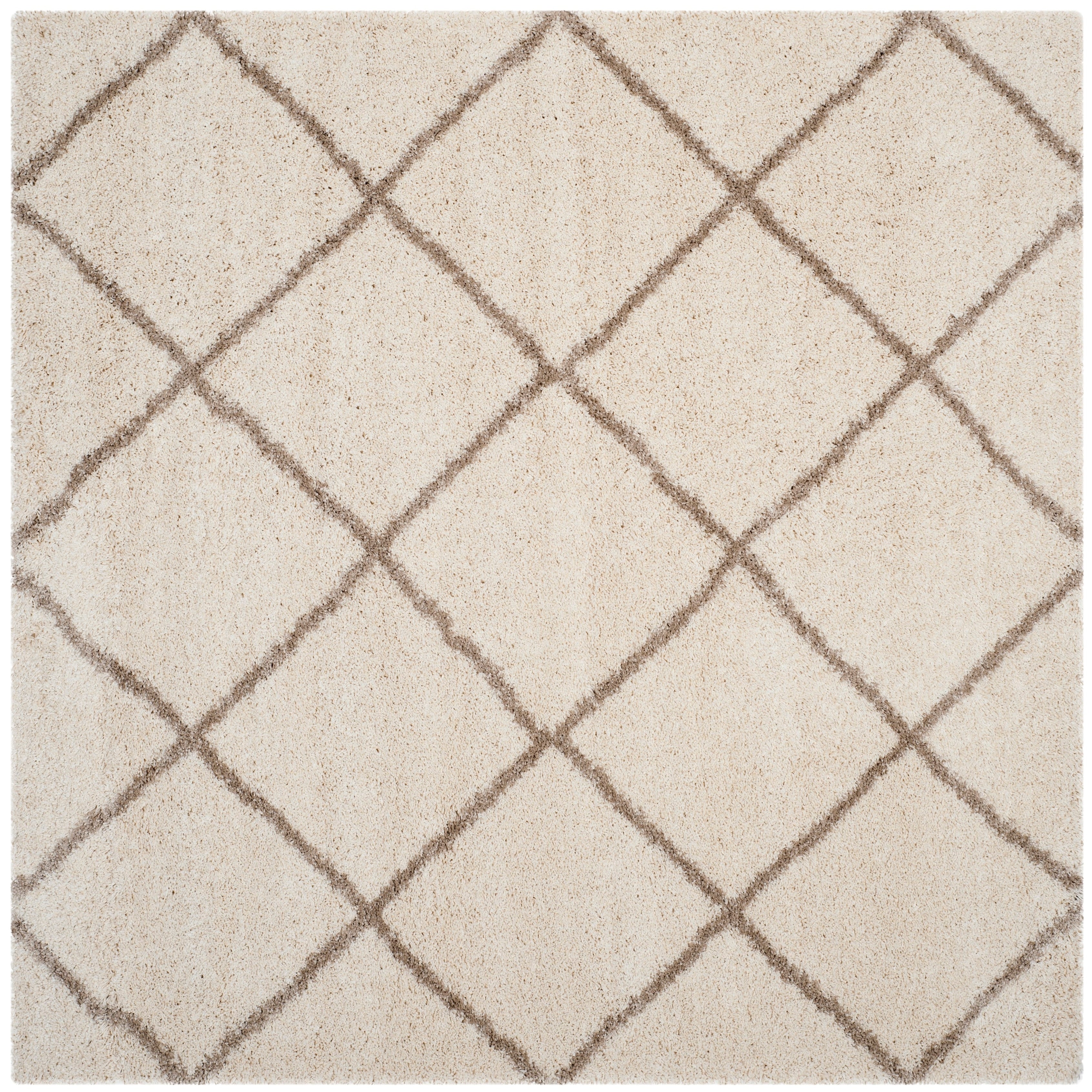 SAFAVIEH Hudson Shag Raili Diamond Trellis 2-inch Thick Rug