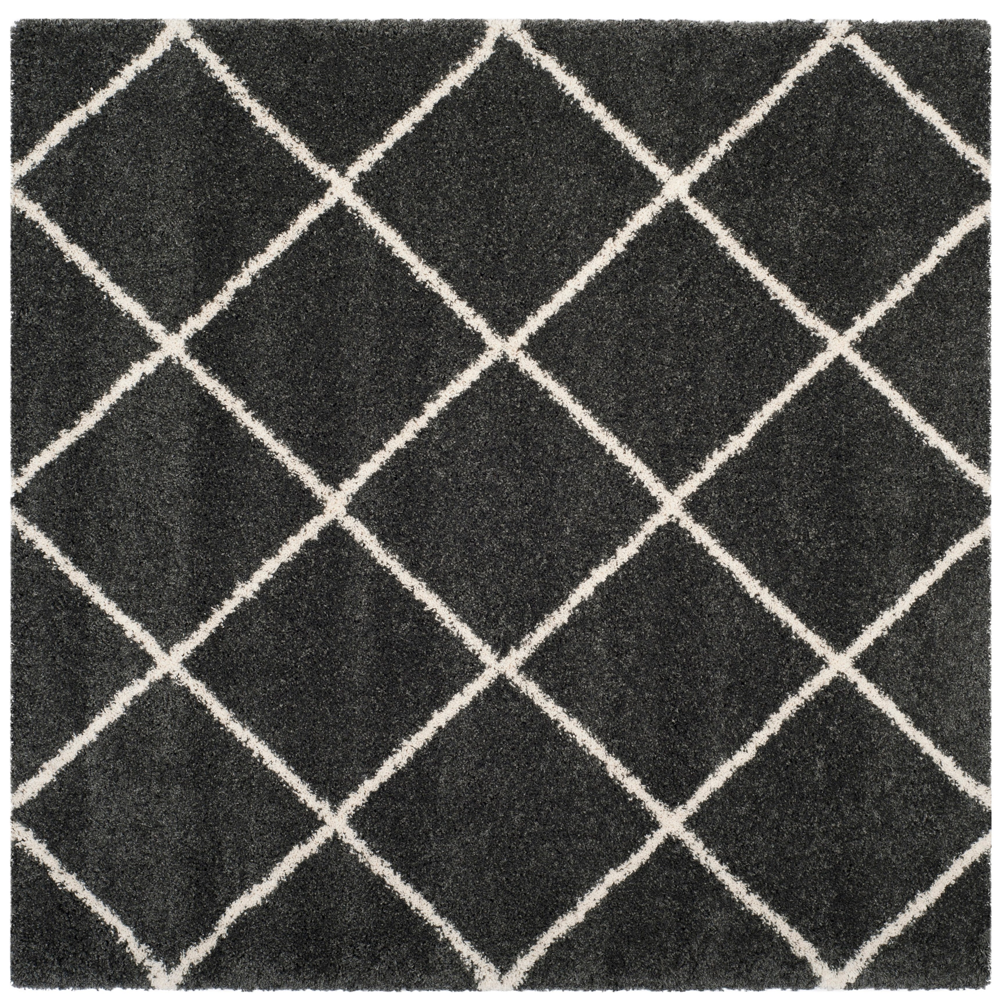SAFAVIEH Hudson Shag Raili Diamond Trellis 2-inch Thick Rug