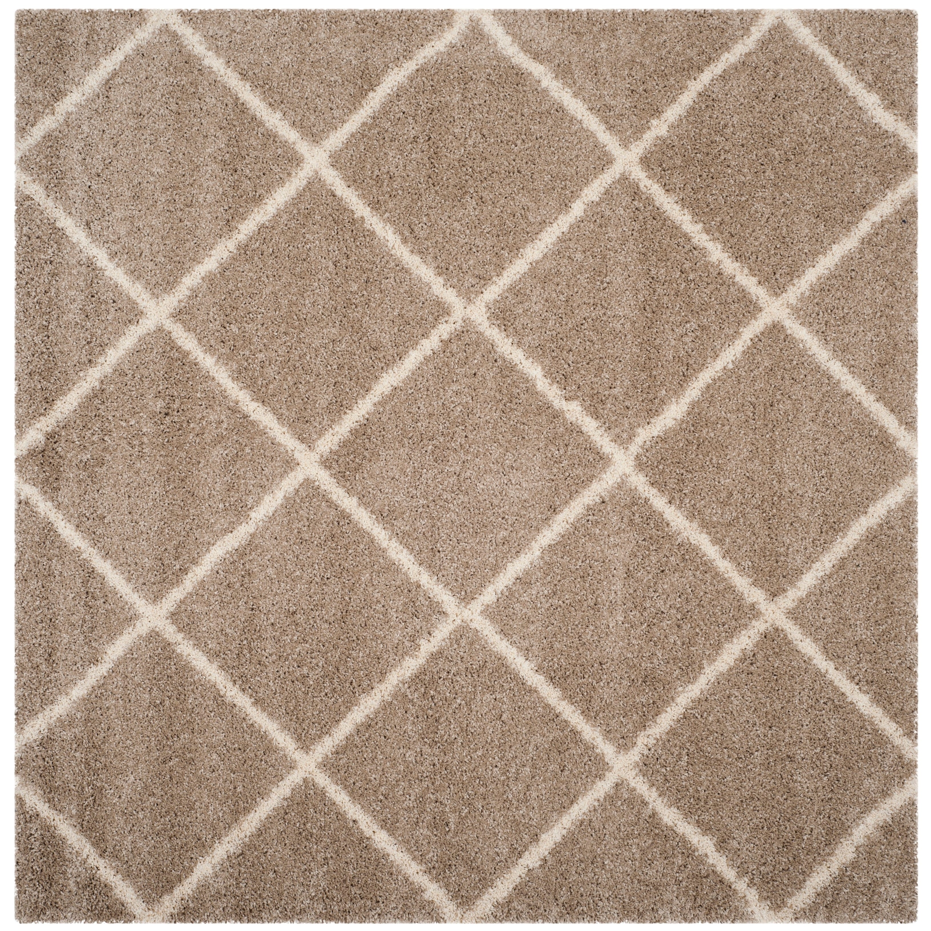 SAFAVIEH Hudson Shag Raili Diamond Trellis 2-inch Thick Rug