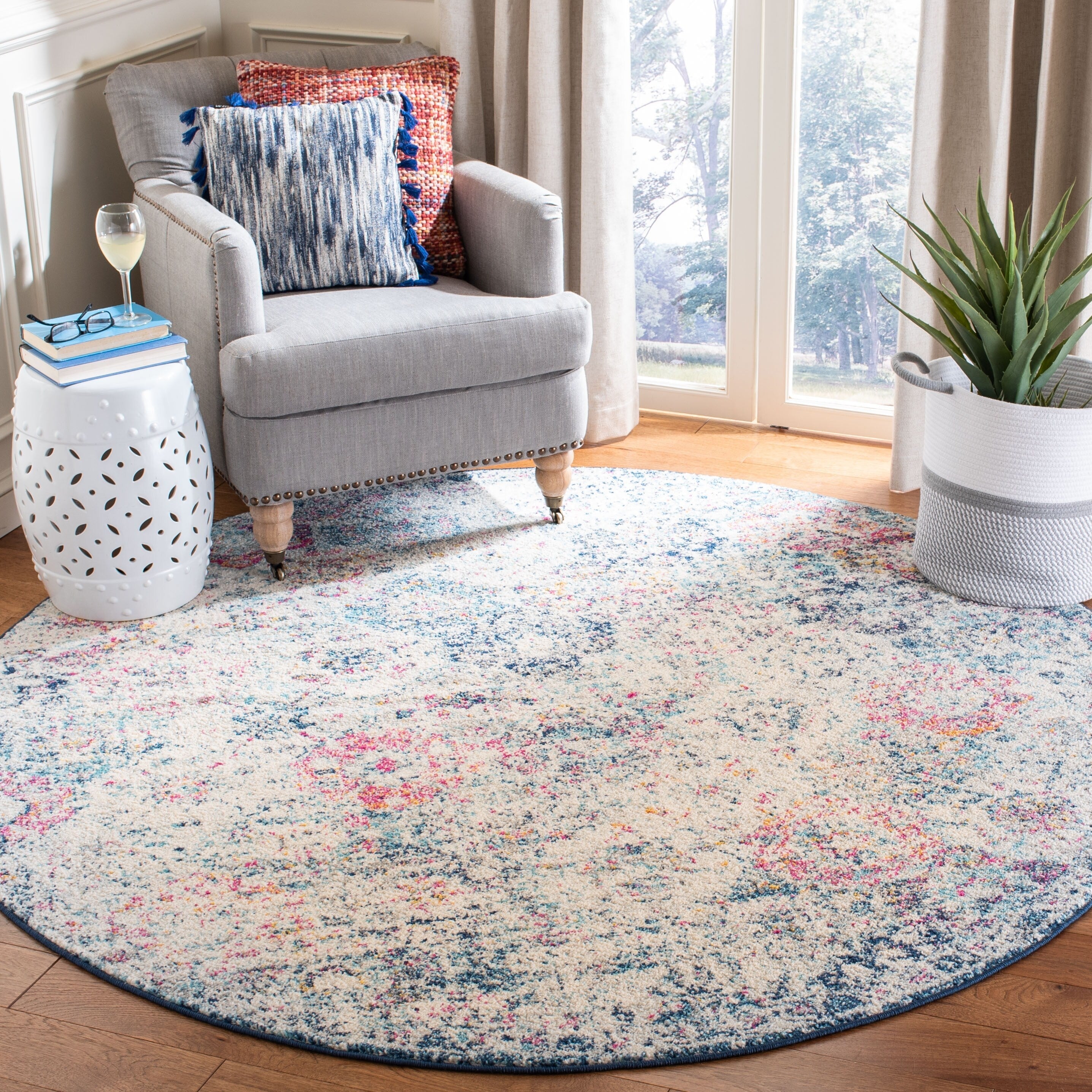 SAFAVIEH Madison Bettylou Boho Chic Distressed Area Rug