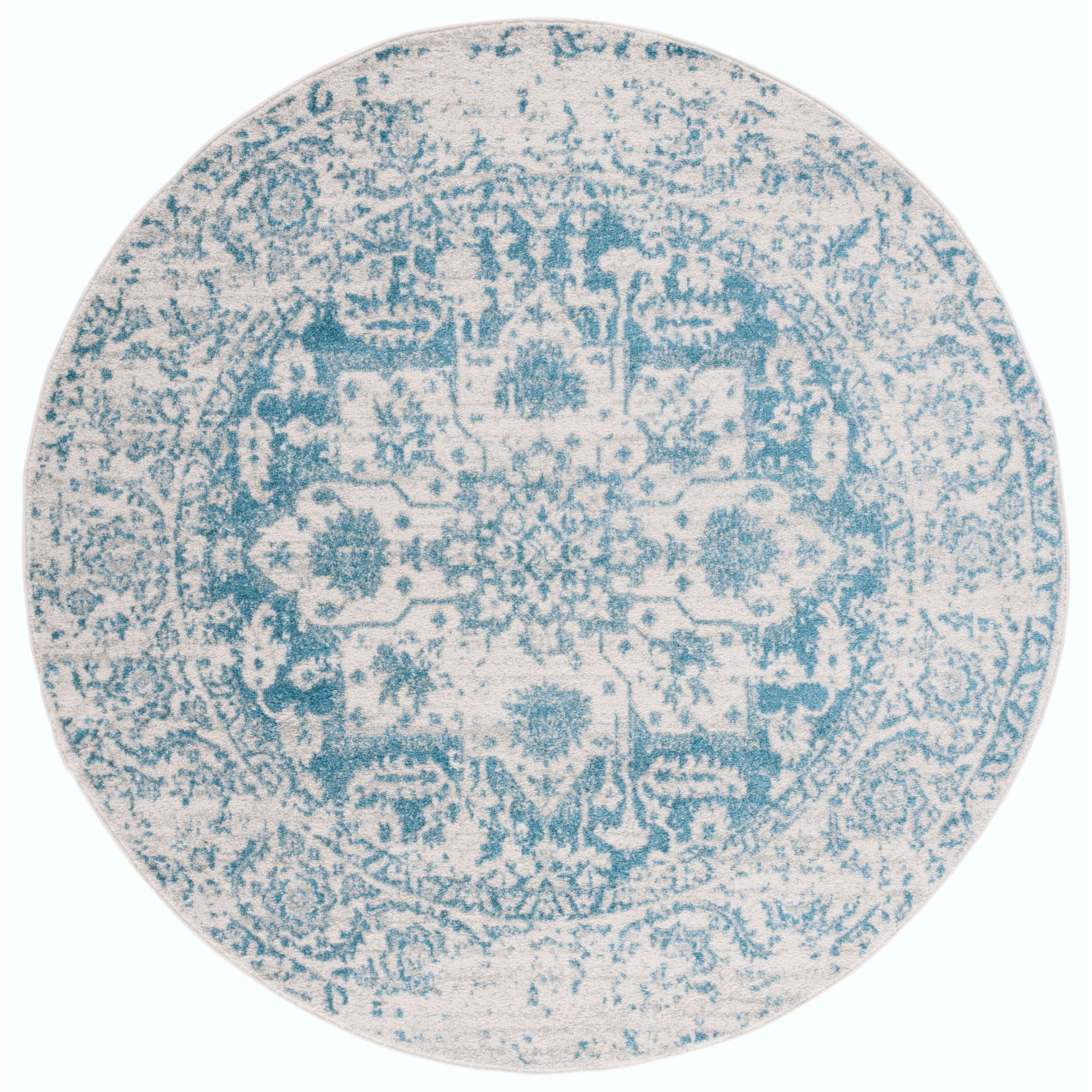 SAFAVIEH Madison Delois Medallion Rustic Farmhouse Distressed Rug