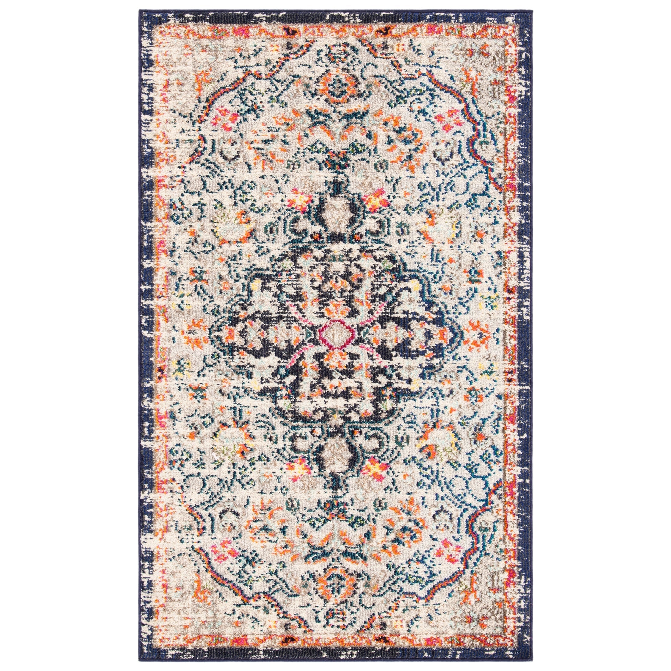 SAFAVIEH Madison Libusa Boho Medallion Distressed Rug