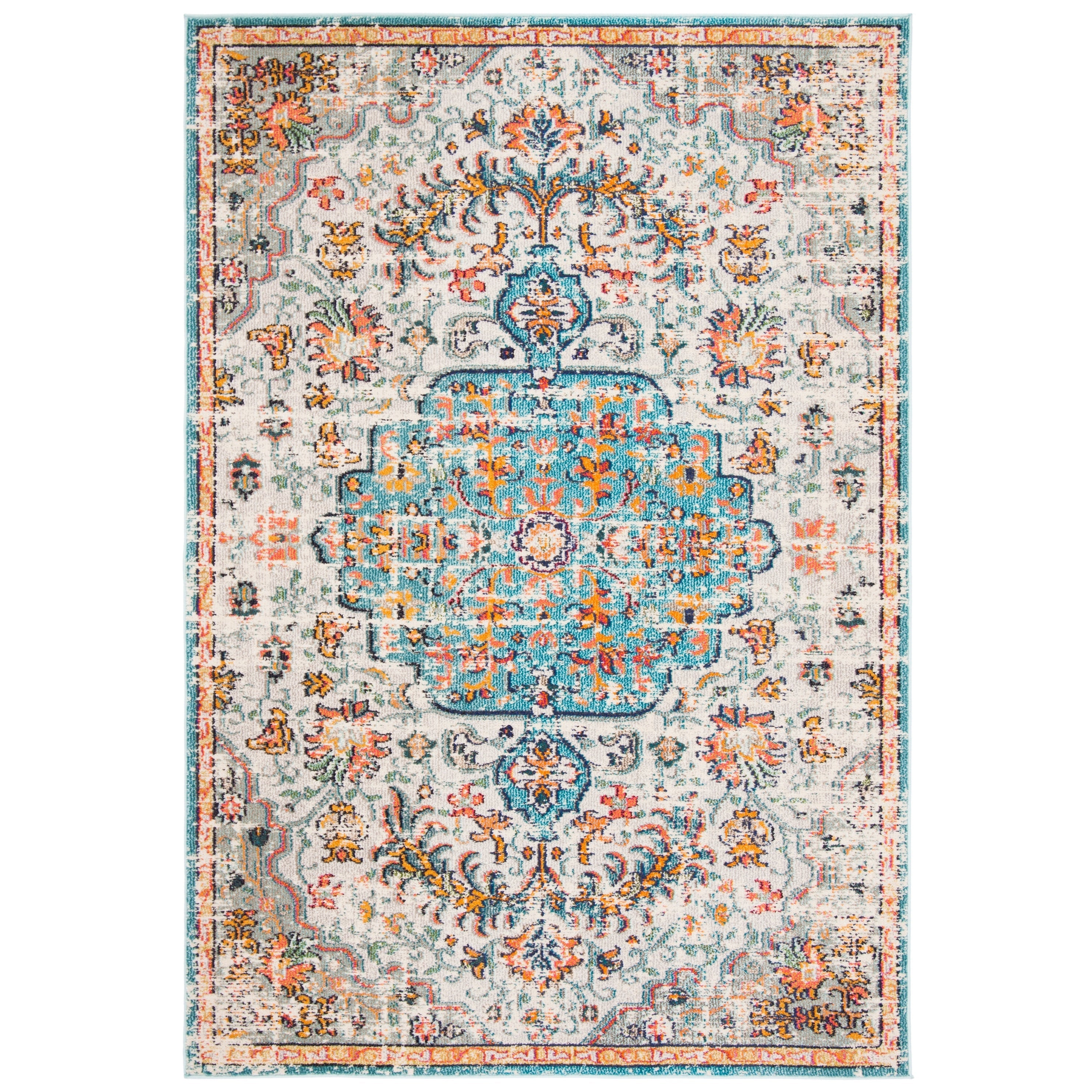 SAFAVIEH Madison Libusa Boho Medallion Distressed Rug