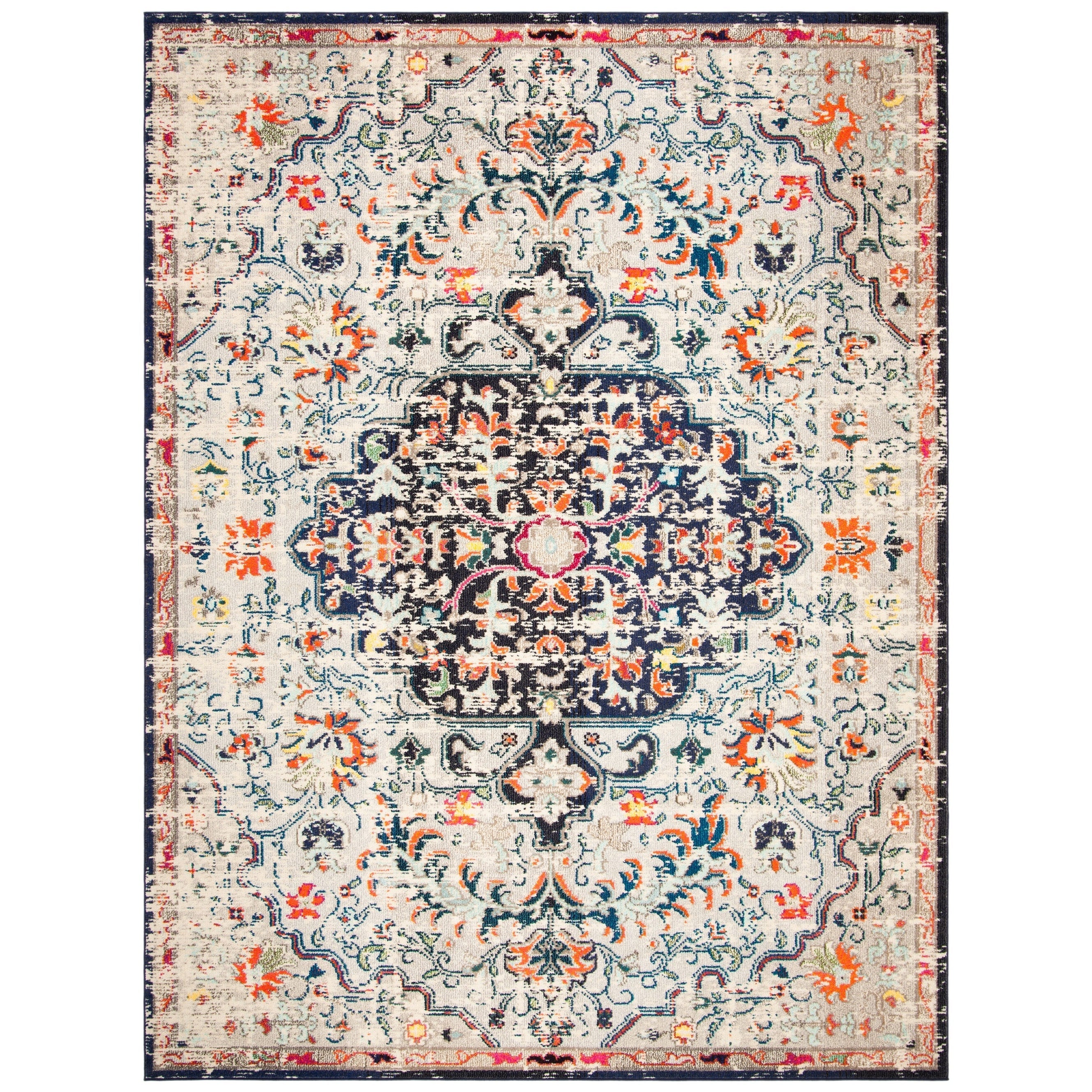 SAFAVIEH Madison Libusa Boho Medallion Distressed Rug