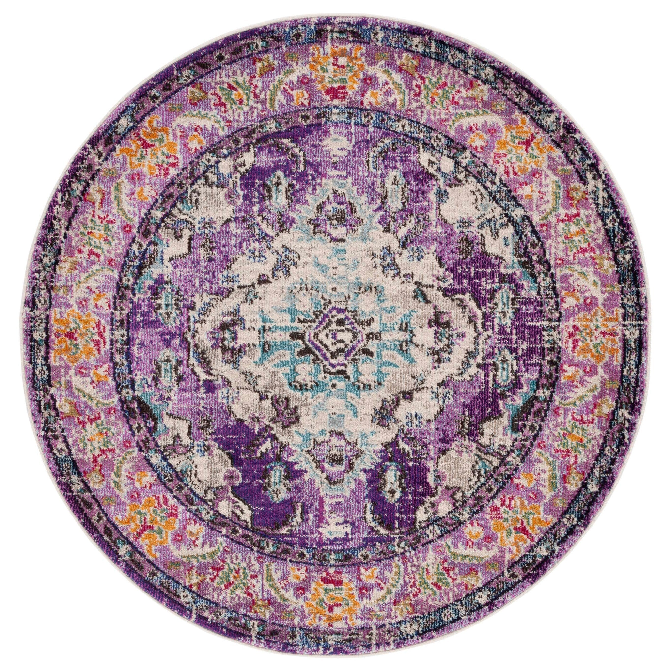 SAFAVIEH Monaco Oceane Boho Medallion Distressed Area Rug