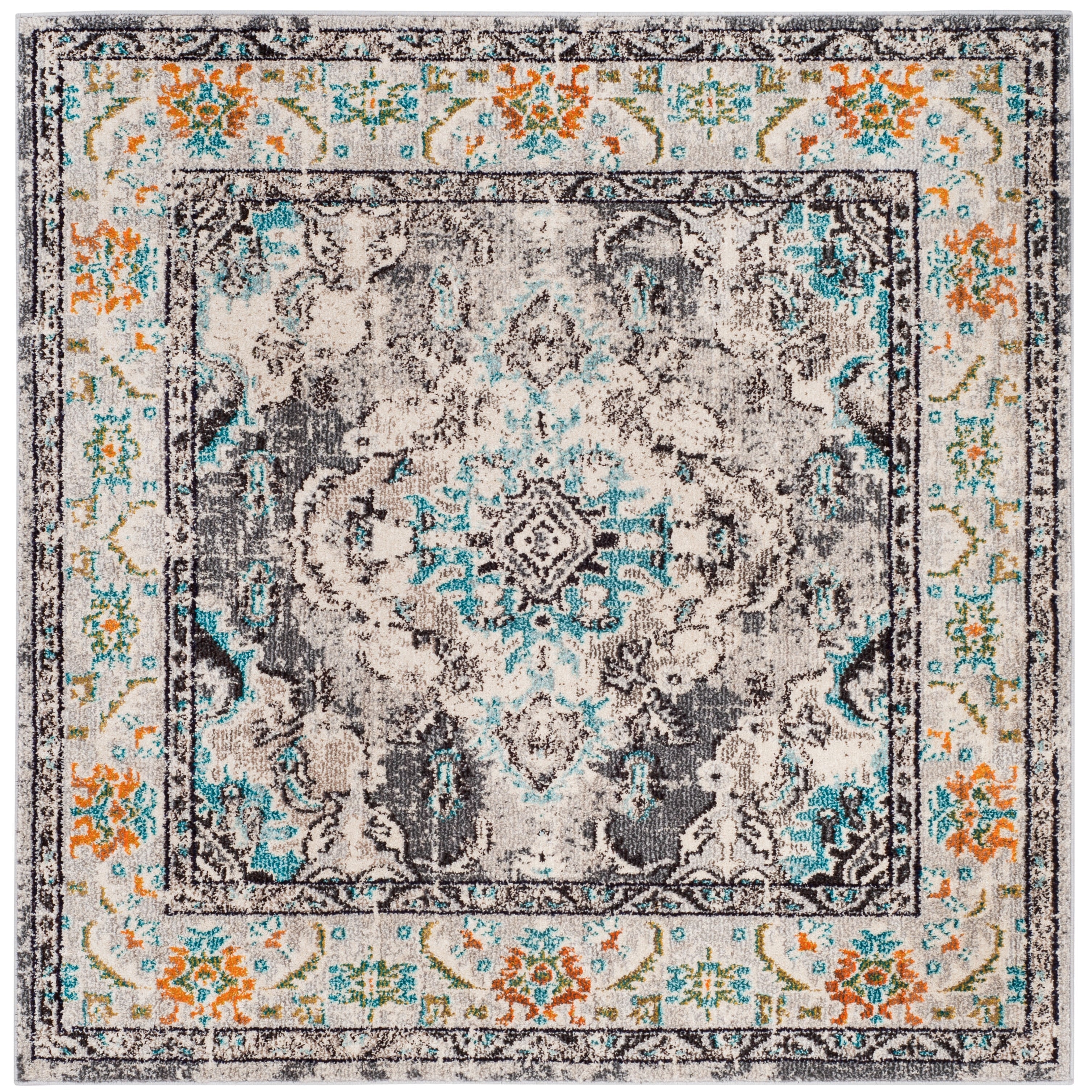 SAFAVIEH Monaco Oceane Boho Medallion Distressed Area Rug