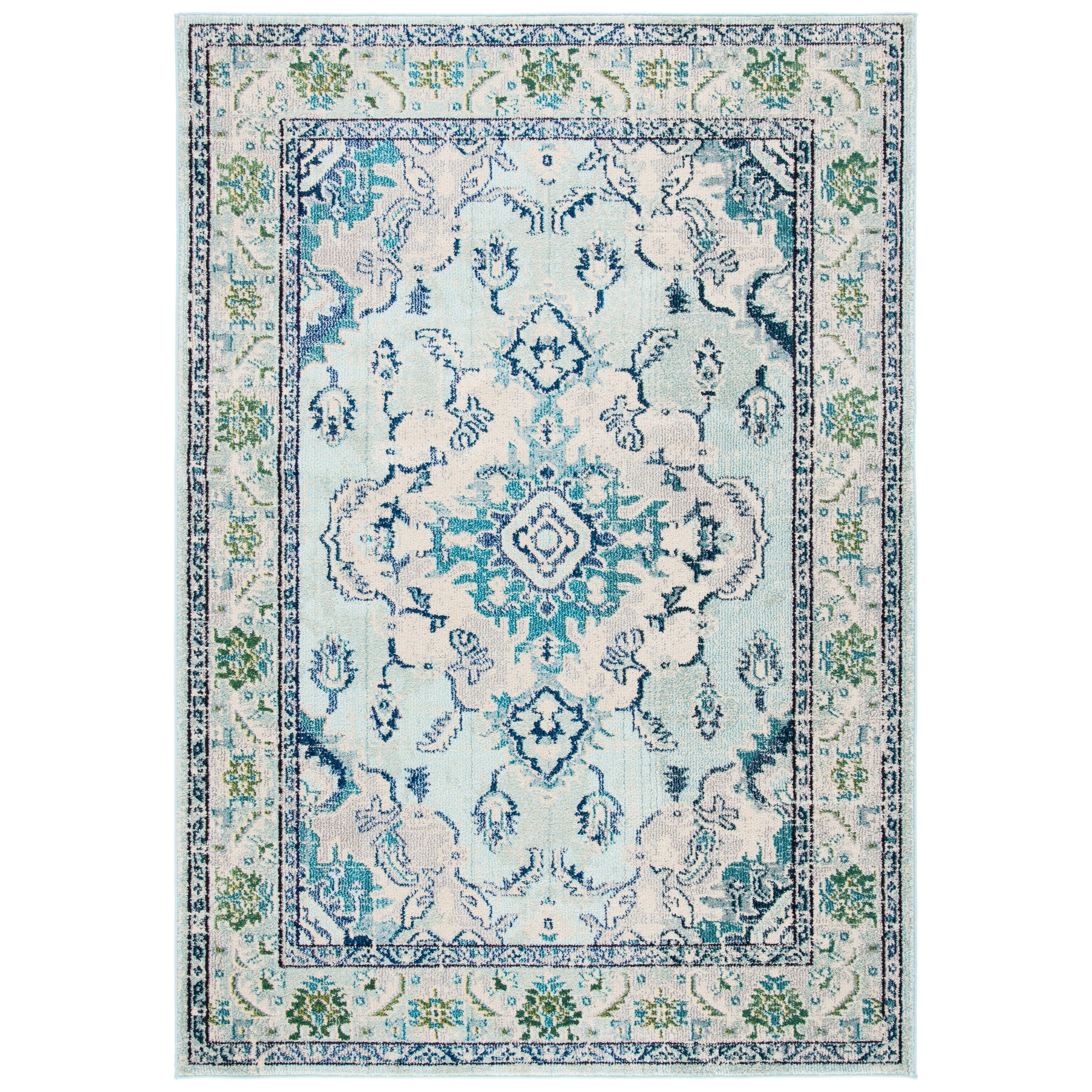 SAFAVIEH Monaco Oceane Boho Medallion Distressed Area Rug
