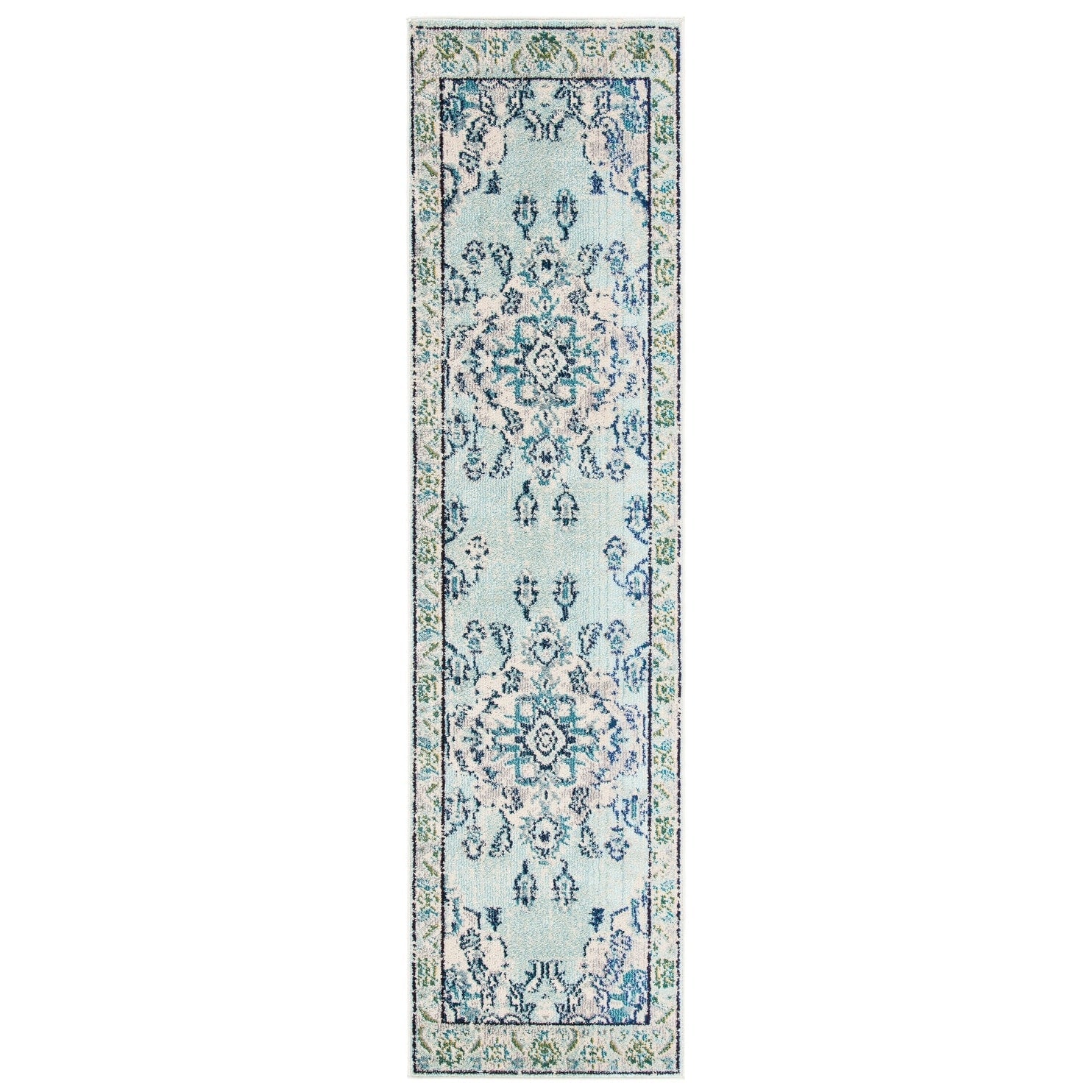 SAFAVIEH Monaco Oceane Boho Medallion Distressed Area Rug