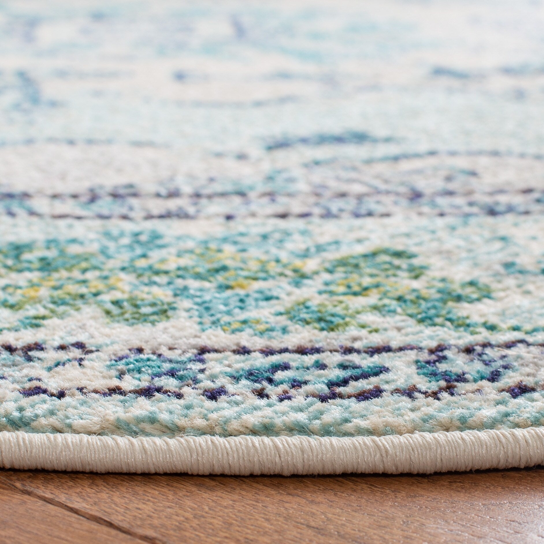 SAFAVIEH Monaco Oceane Boho Medallion Distressed Area Rug