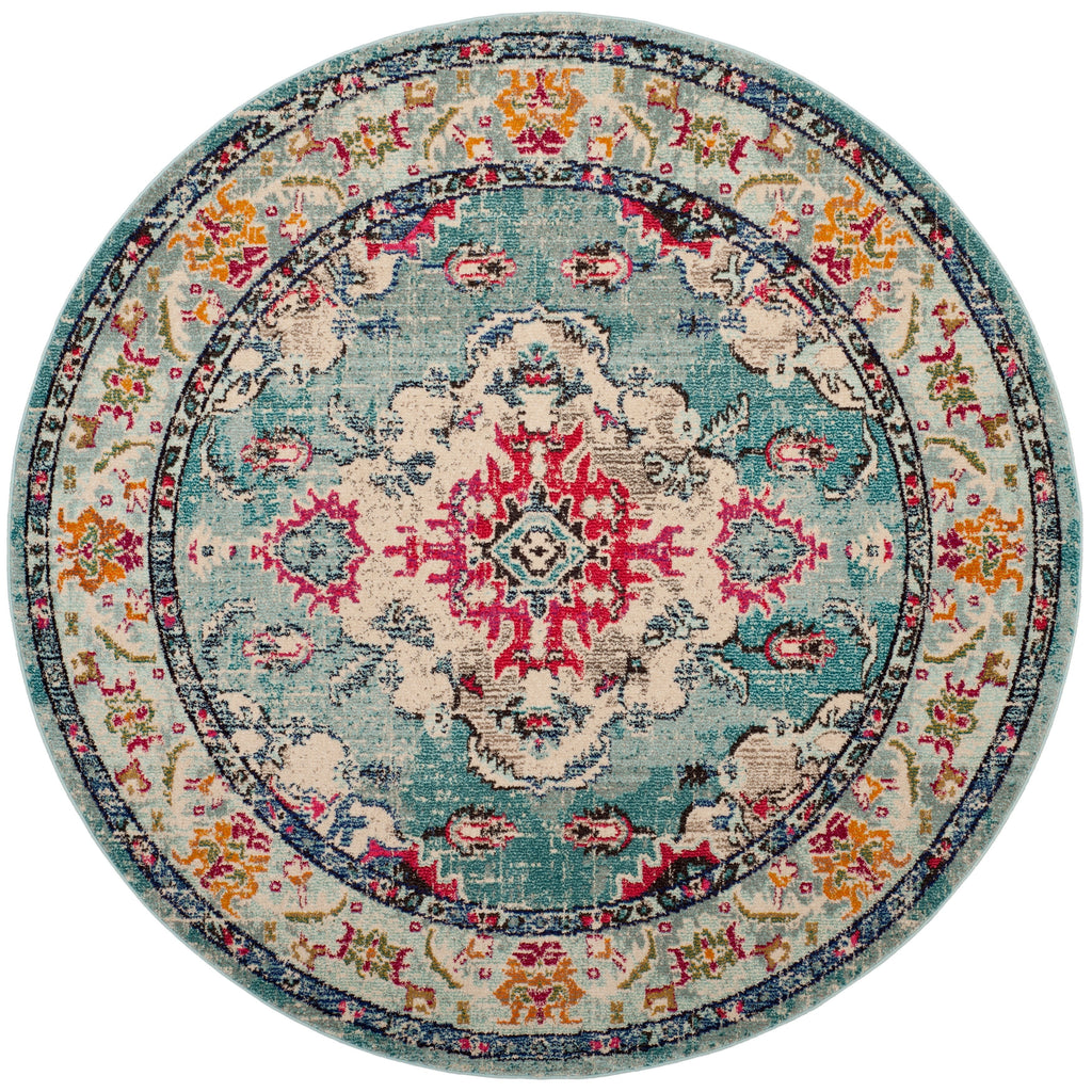 SAFAVIEH Monaco Oceane Boho Medallion Distressed Area Rug