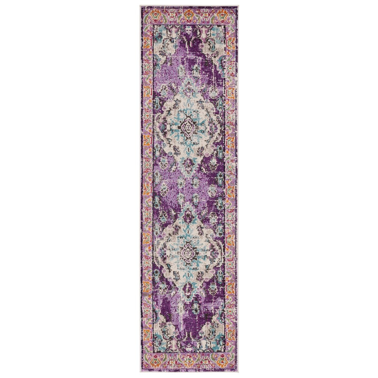 SAFAVIEH Monaco Oceane Boho Medallion Distressed Area Rug