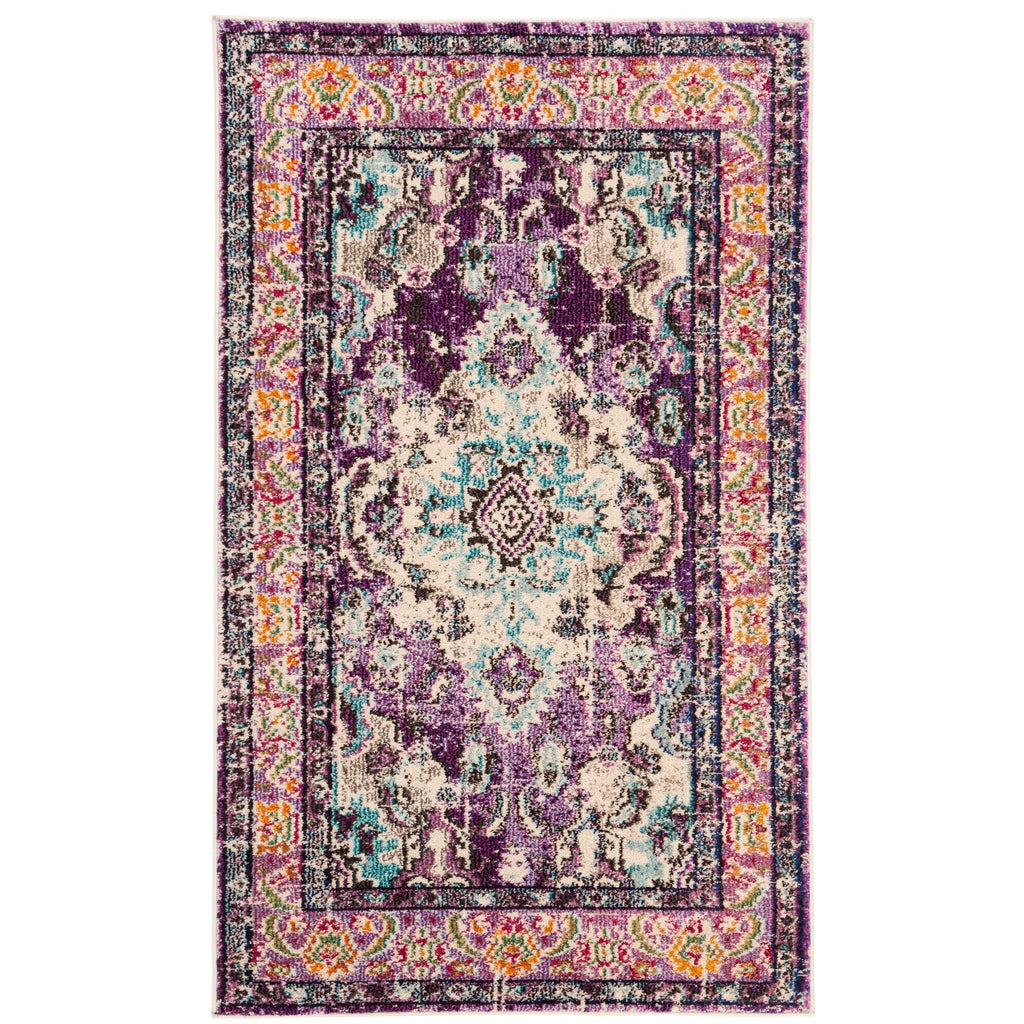 SAFAVIEH Monaco Oceane Boho Medallion Distressed Area Rug