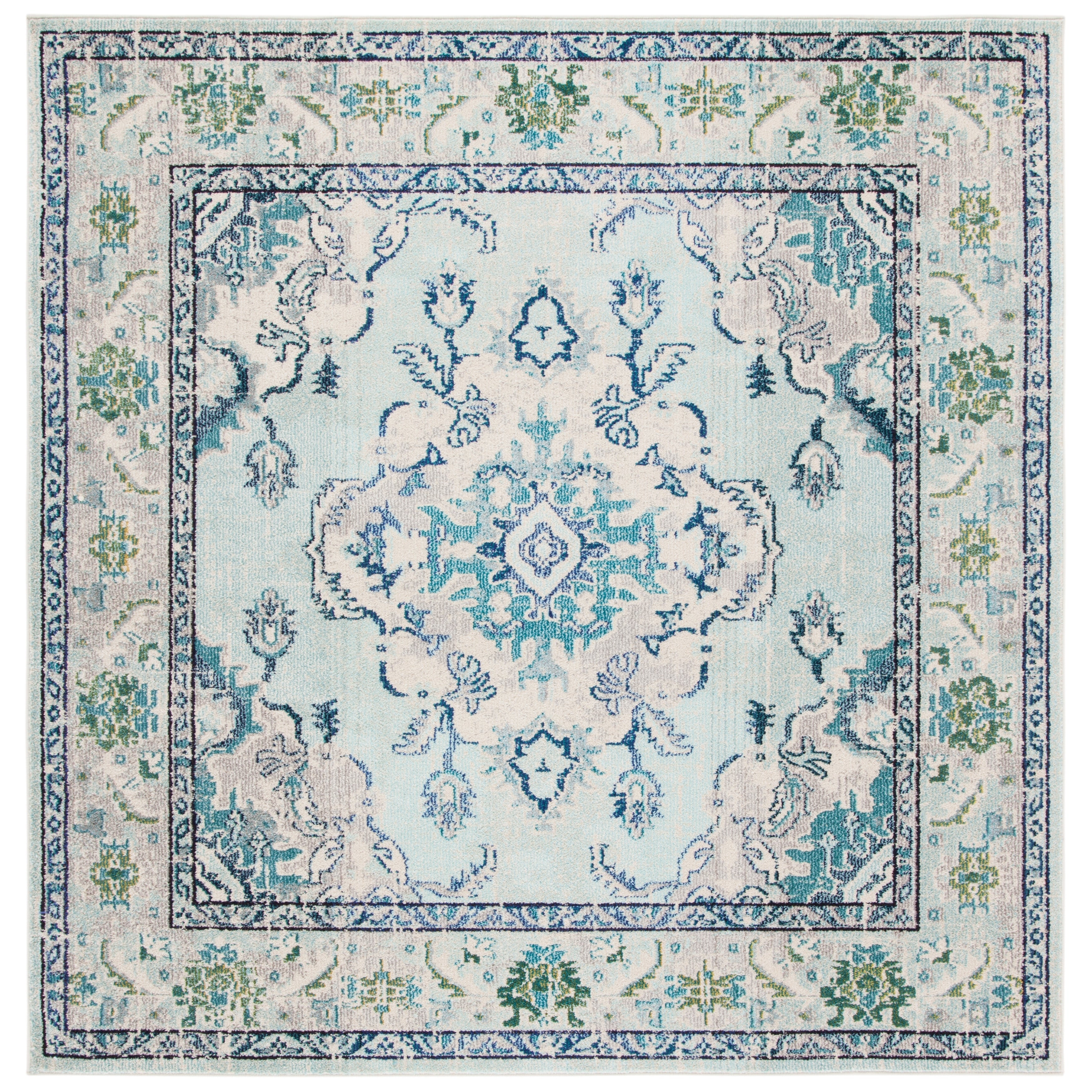 SAFAVIEH Monaco Oceane Boho Medallion Distressed Area Rug