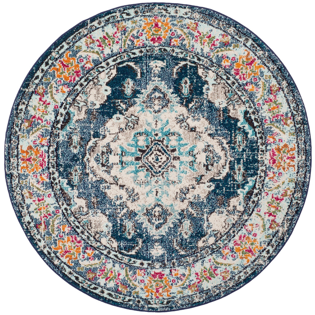SAFAVIEH Monaco Oceane Boho Medallion Distressed Area Rug