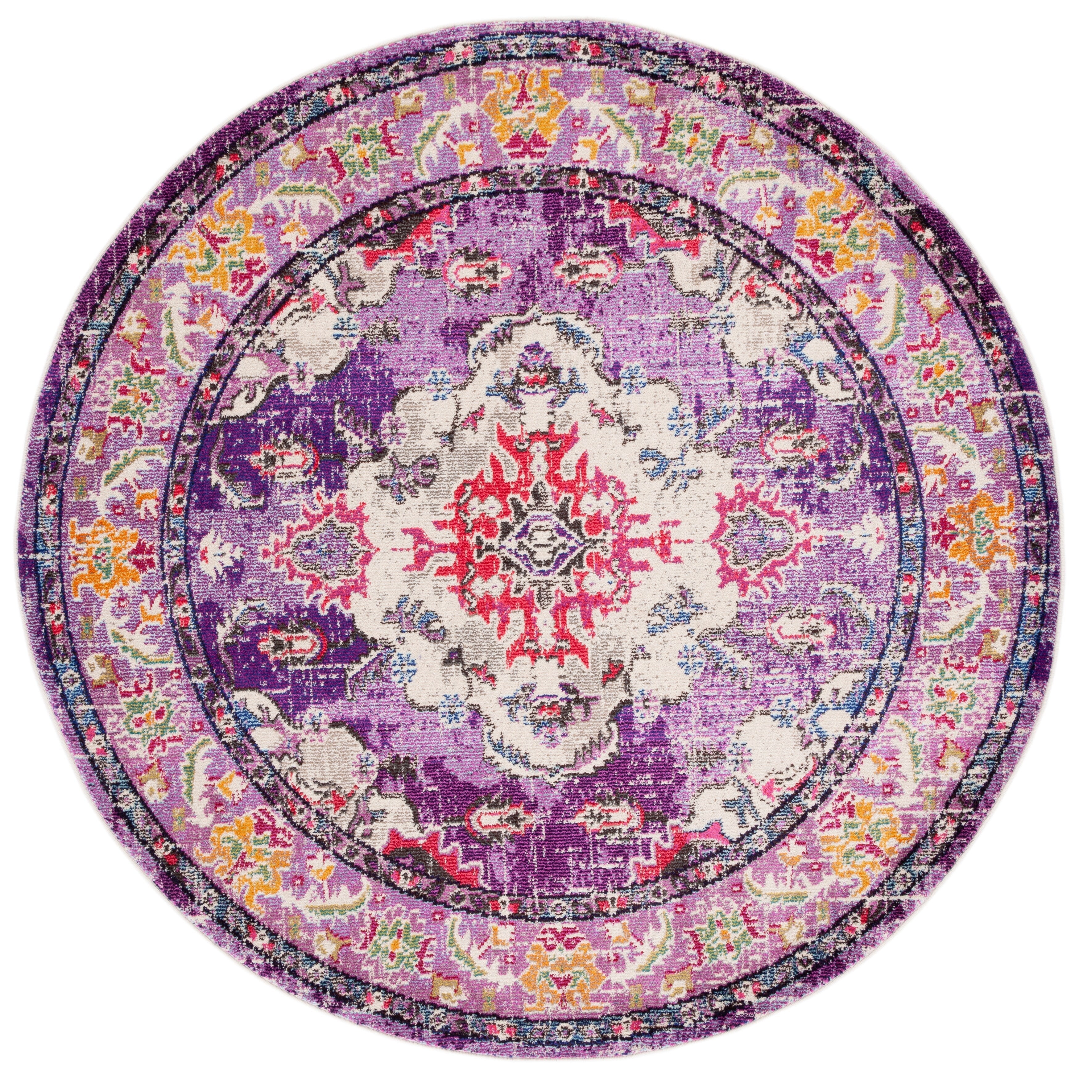 SAFAVIEH Monaco Oceane Boho Medallion Distressed Area Rug
