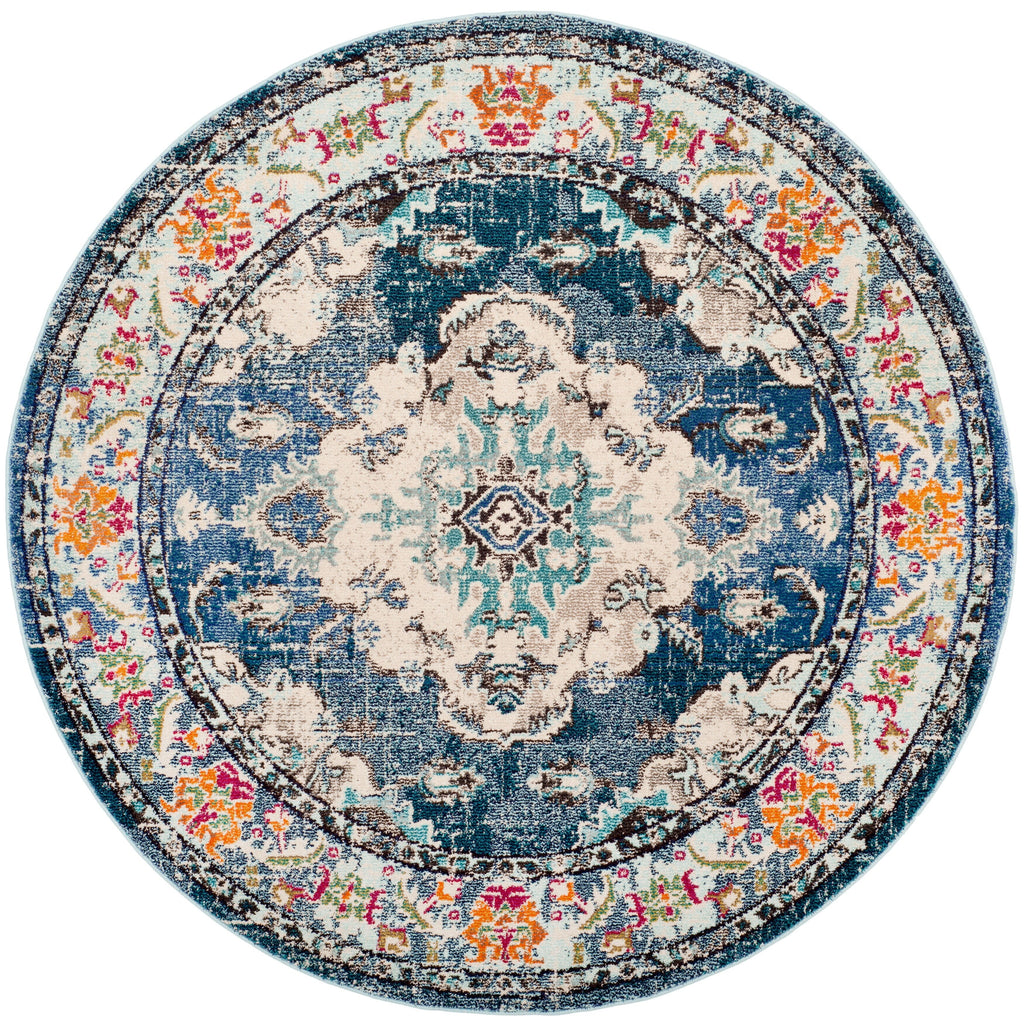 SAFAVIEH Monaco Oceane Boho Medallion Distressed Area Rug