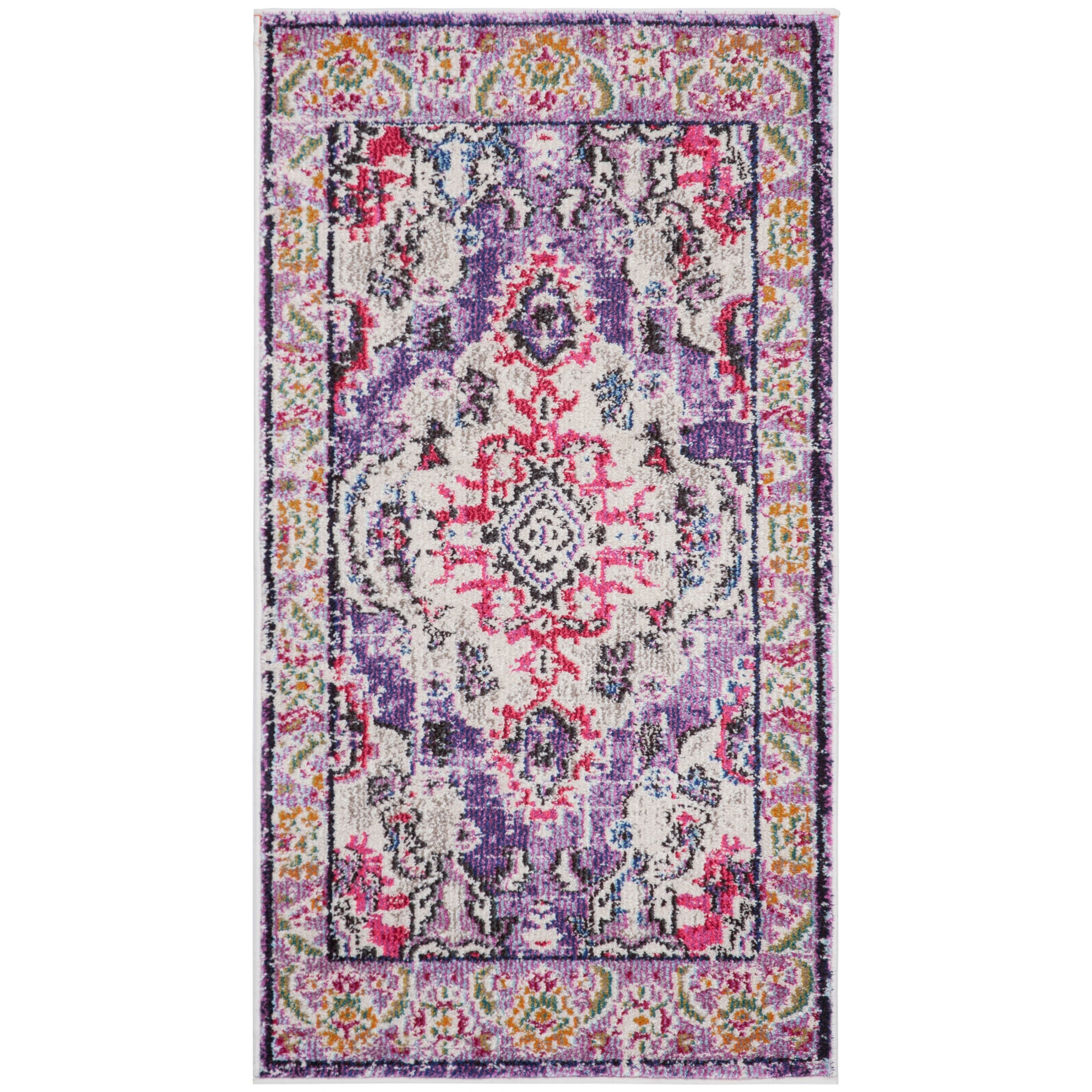 SAFAVIEH Monaco Oceane Boho Medallion Distressed Area Rug