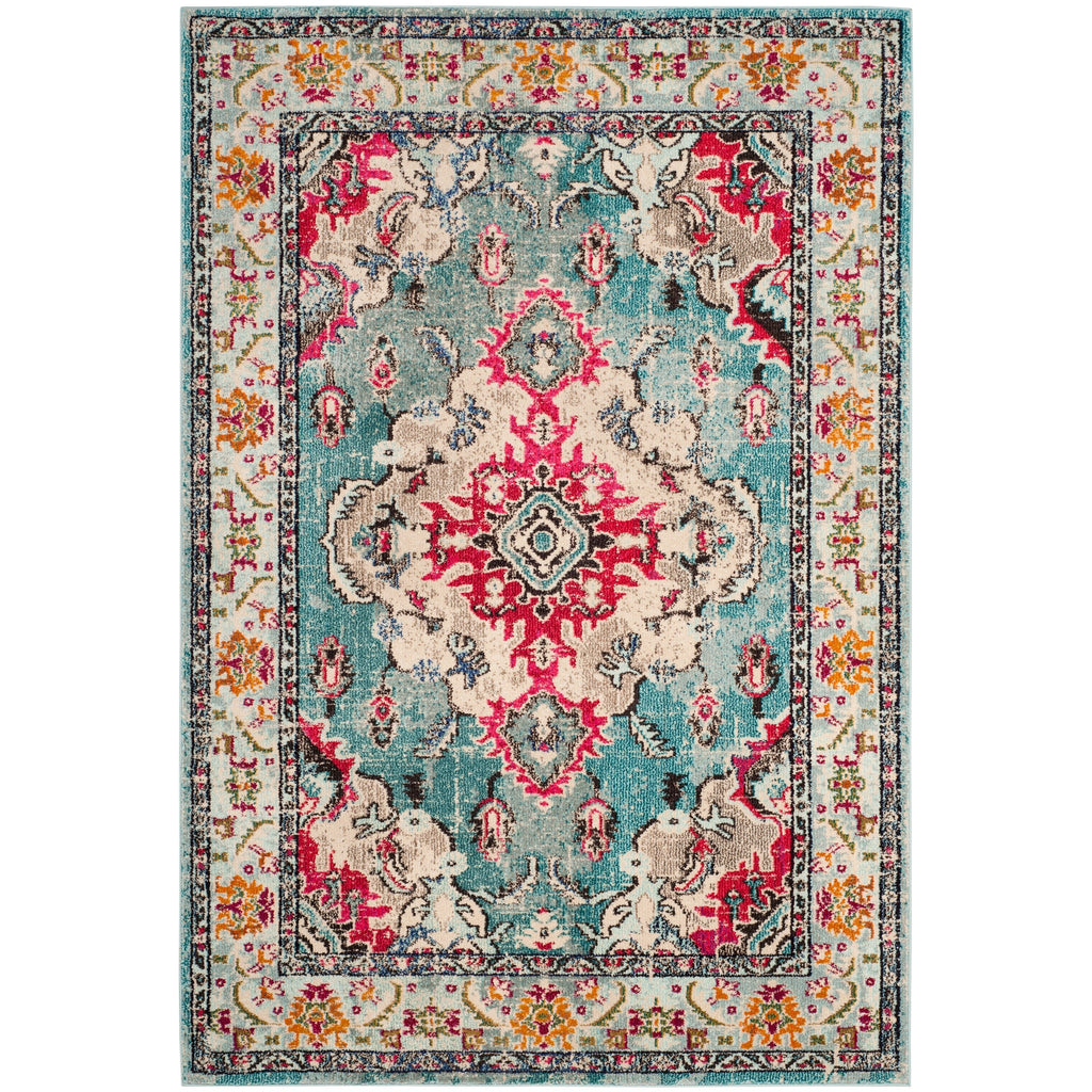 SAFAVIEH Monaco Oceane Boho Medallion Distressed Area Rug