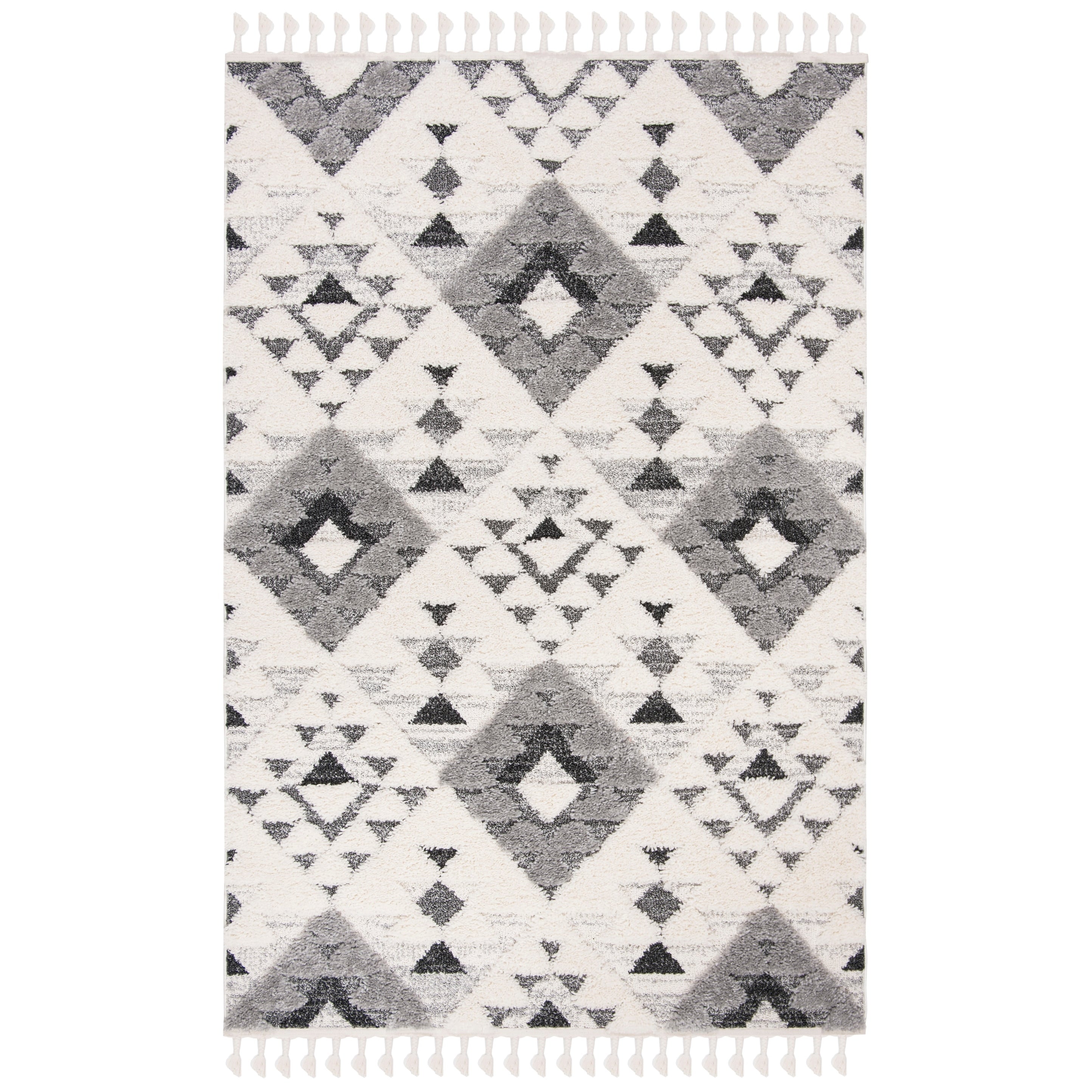 SAFAVIEH Moroccan Tassel Shag Delores 2-inch Thick Rug