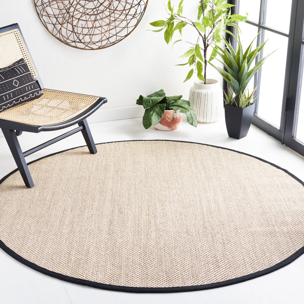 SAFAVIEH Natural Fiber Lorine Casual Border Sisal Rug