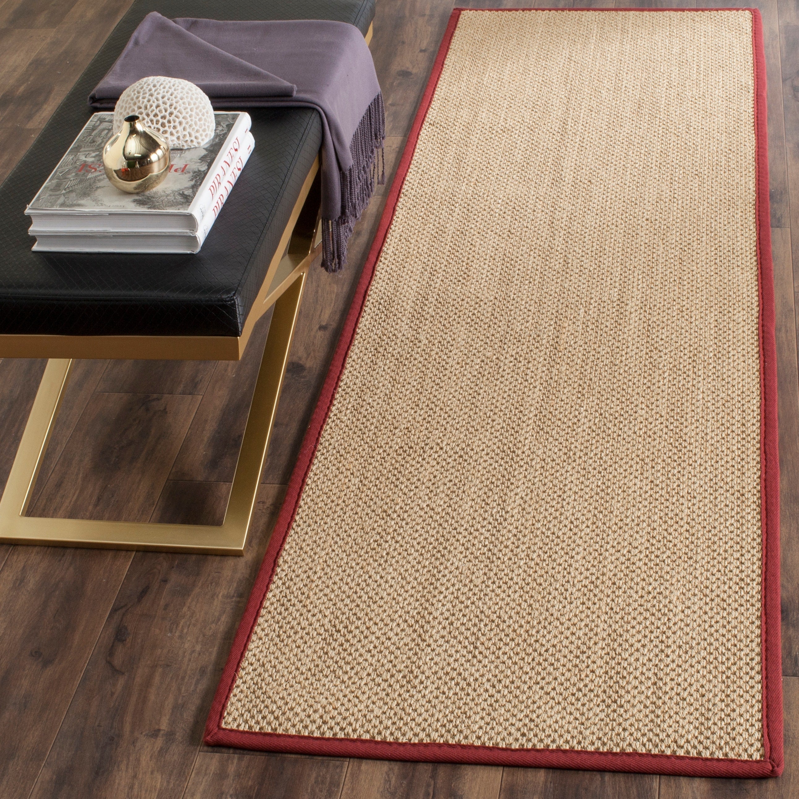 SAFAVIEH Natural Fiber Venus Casual Border Sisal Rug