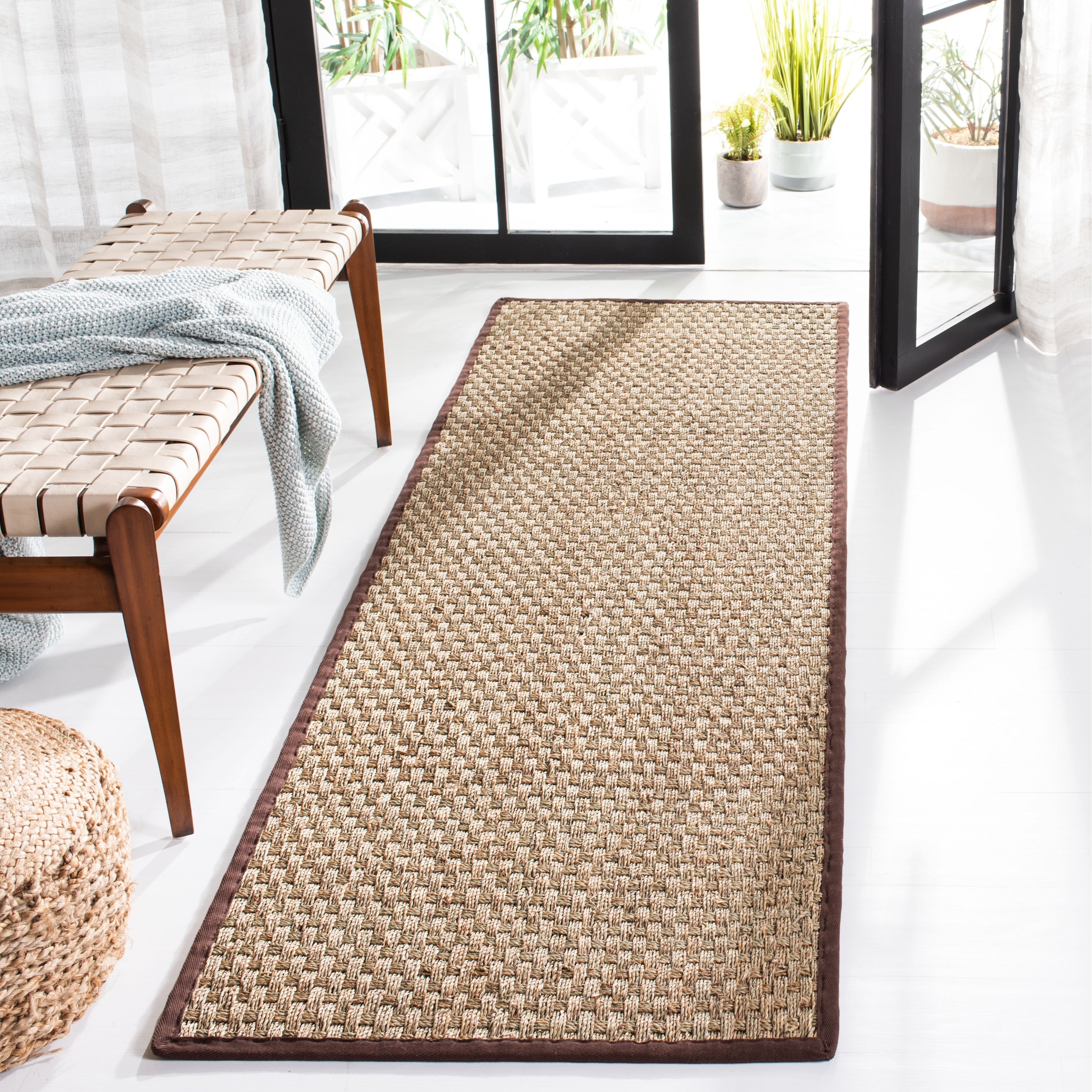 SAFAVIEH Natural Fiber Zymryd Basketweave Seagrass Rug