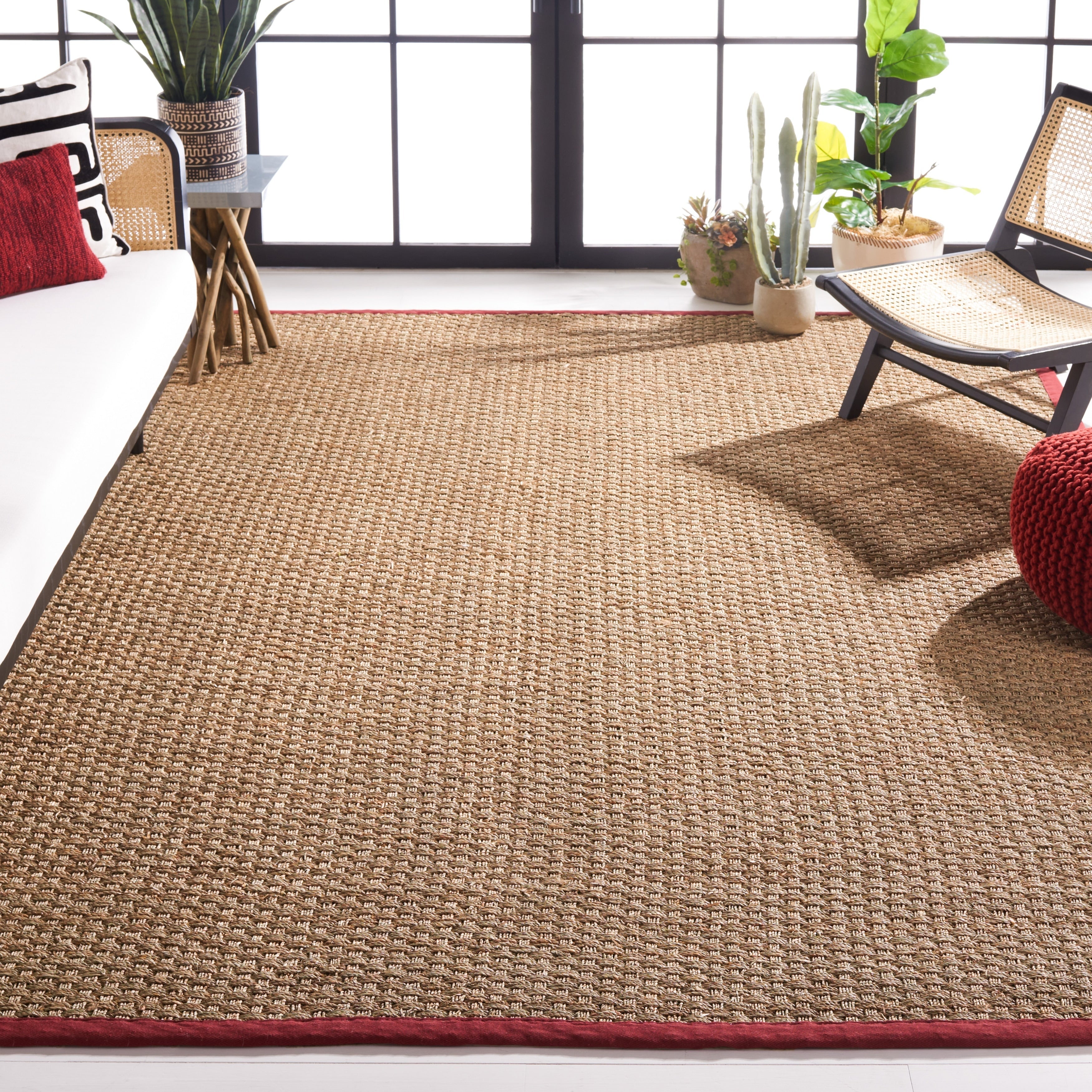 SAFAVIEH Natural Fiber Zymryd Basketweave Seagrass Rug
