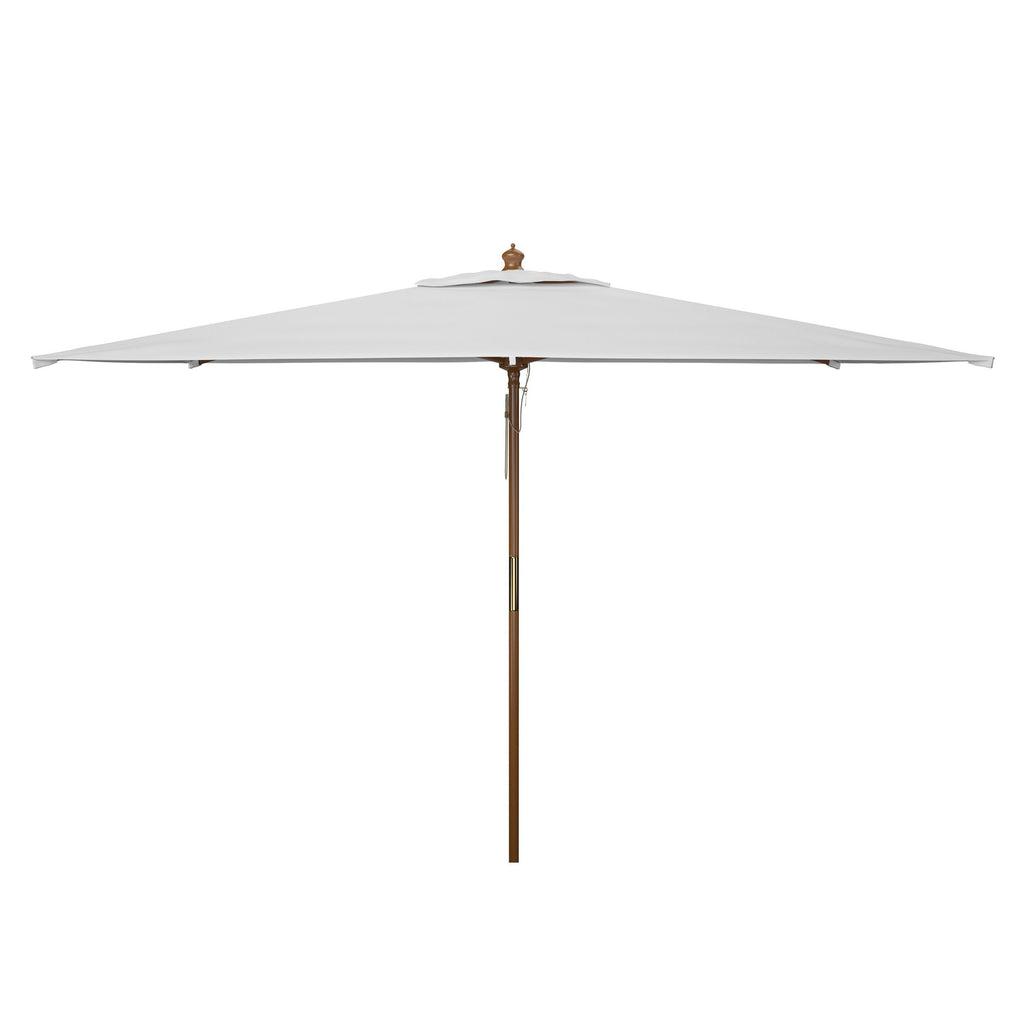 Parasol de marché à poulie en bois SAFAVIEH Outdoor Glauca de 11 pieds
