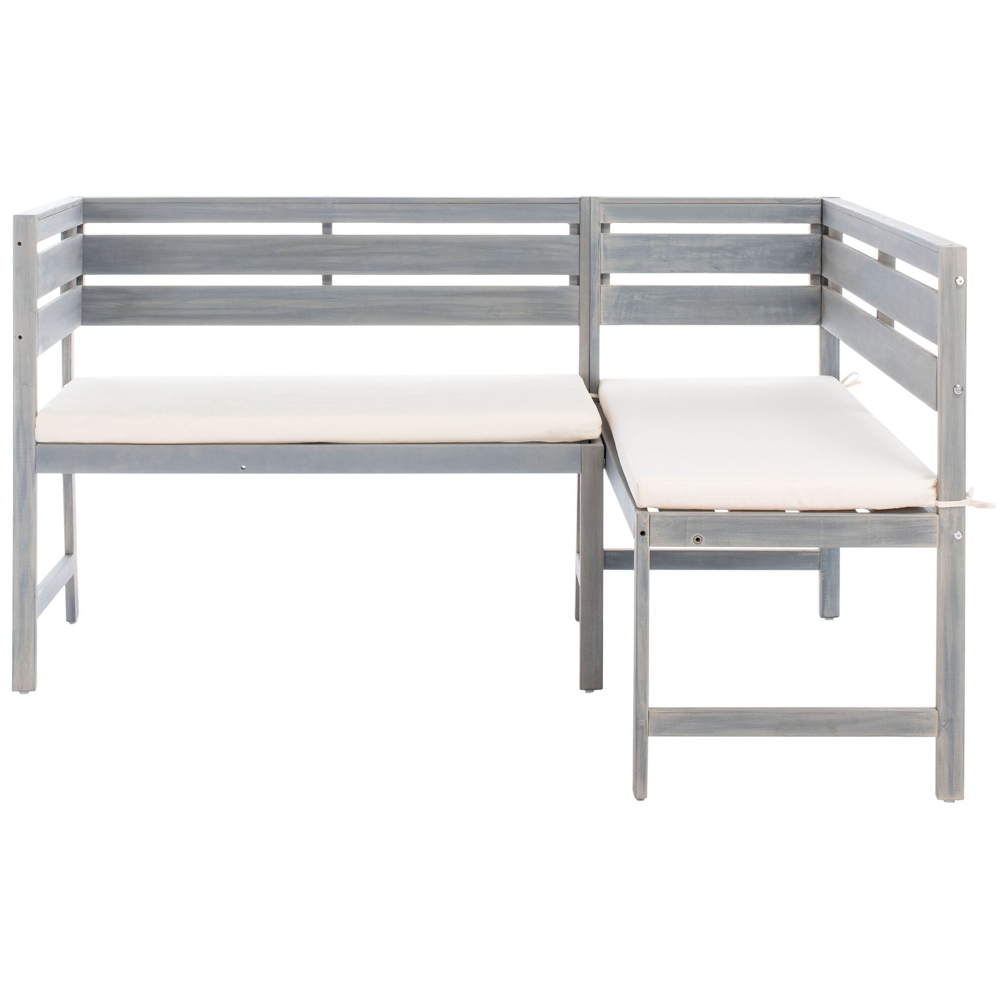 SAFAVIEH Outdoor Kenna 3-Piece Balcony Corner Lounge Set - 39Wx19Dx33H