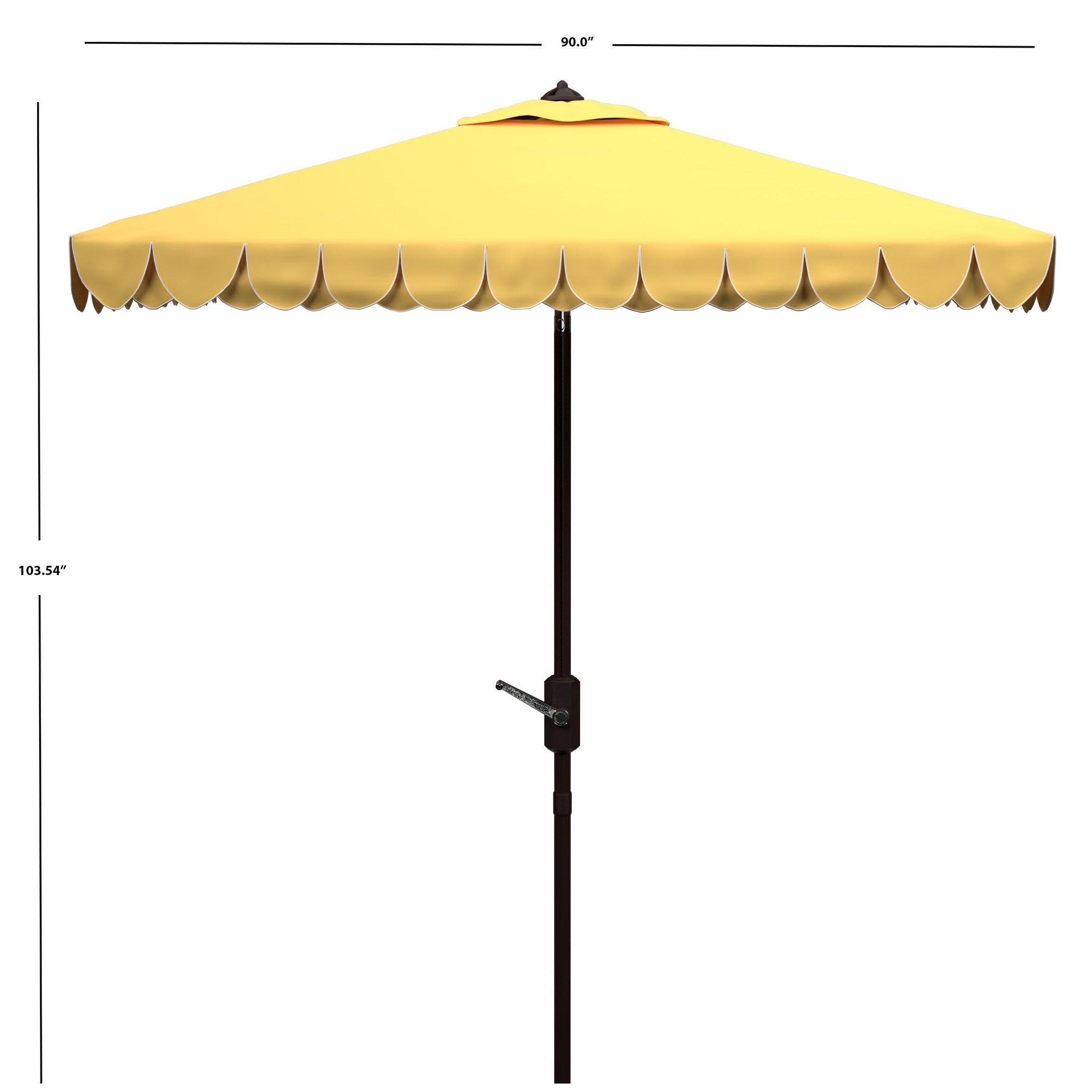 Parasol double toit SAFAVIEH Outdoor Kjerstin Valance 9 pieds