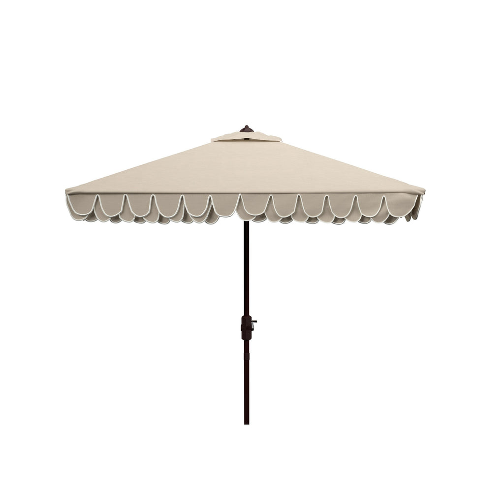 Parasol carré d'extérieur SAFAVIEH Naima Valance de 7,5 pieds
