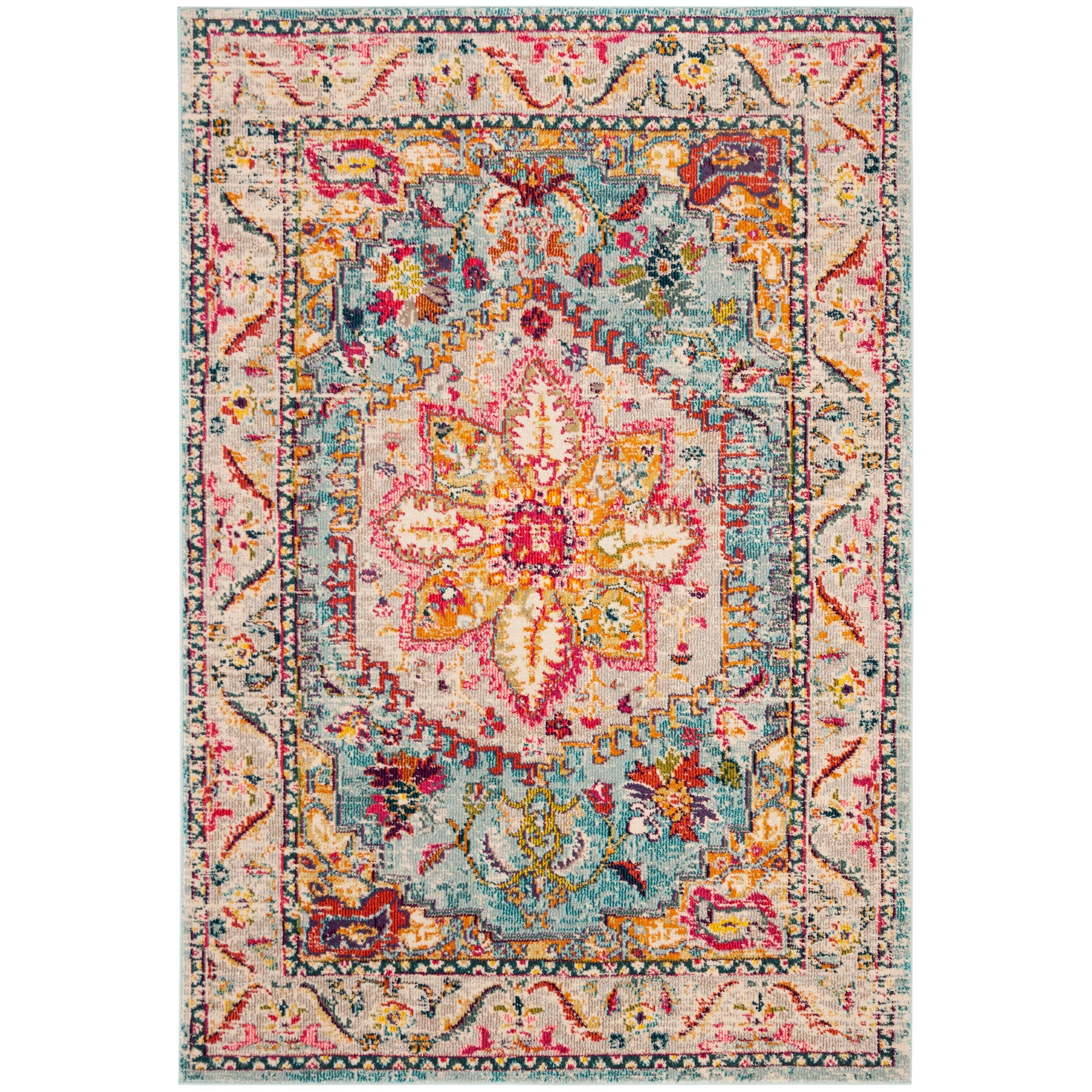 SAFAVIEH Phoenix Sameh Vintage Boho Oriental Rug
