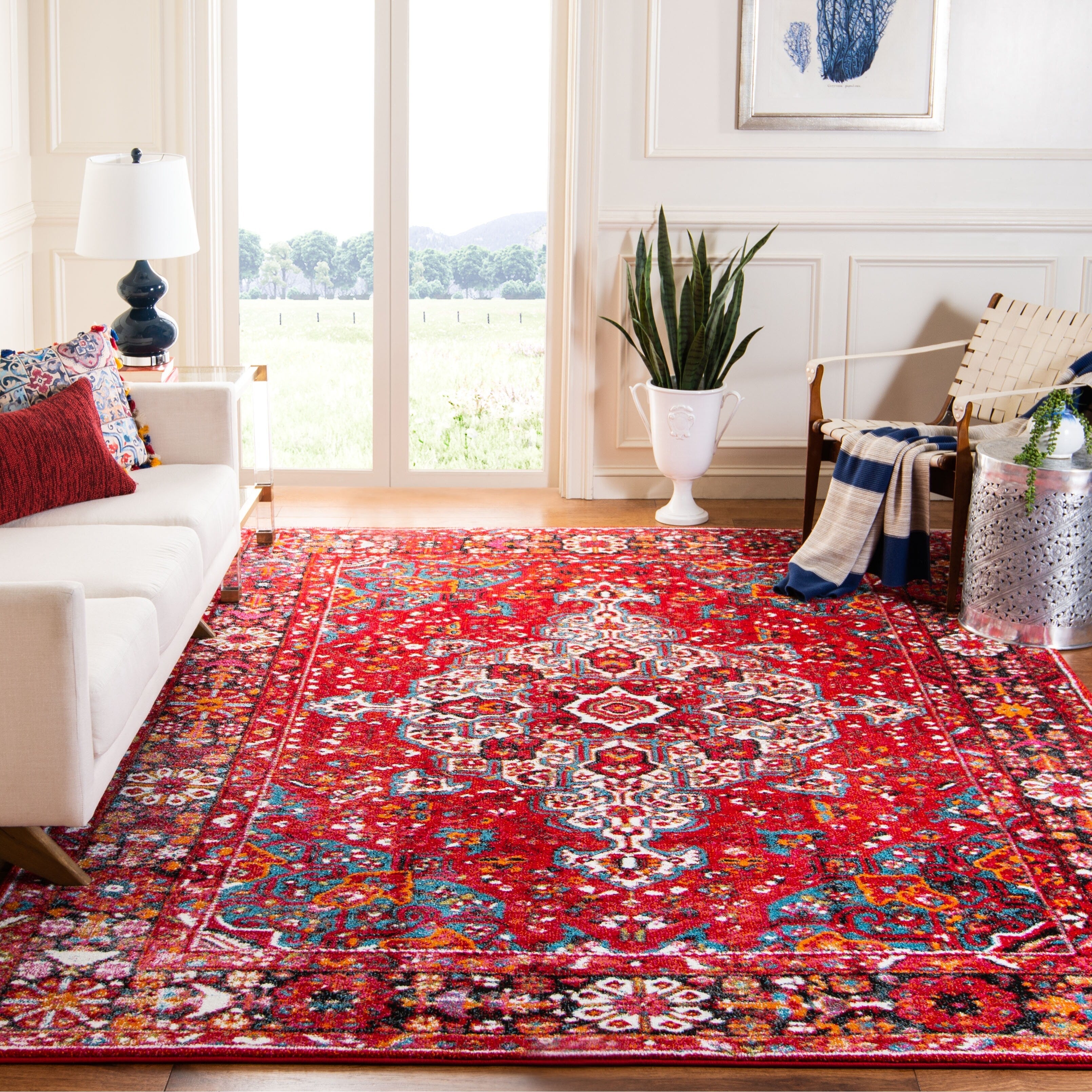 SAFAVIEH Vintage Hamadan Georgiana Traditional Oriental Rug