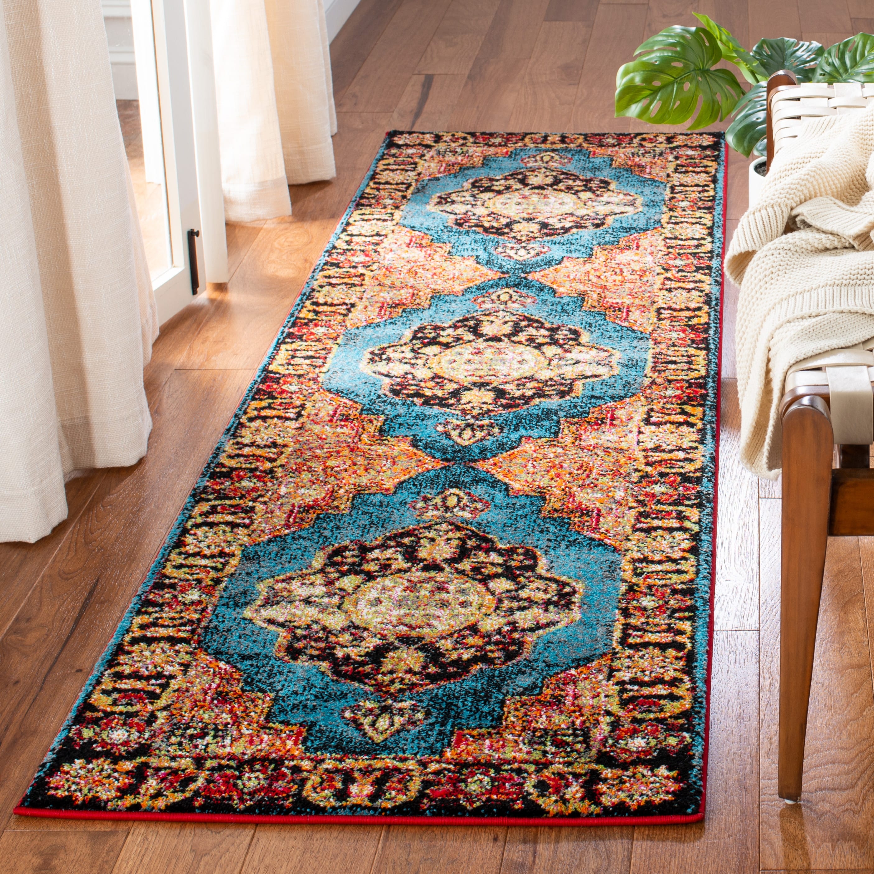 SAFAVIEH Vintage Hamadan Ismay Oriental Distressed Rug