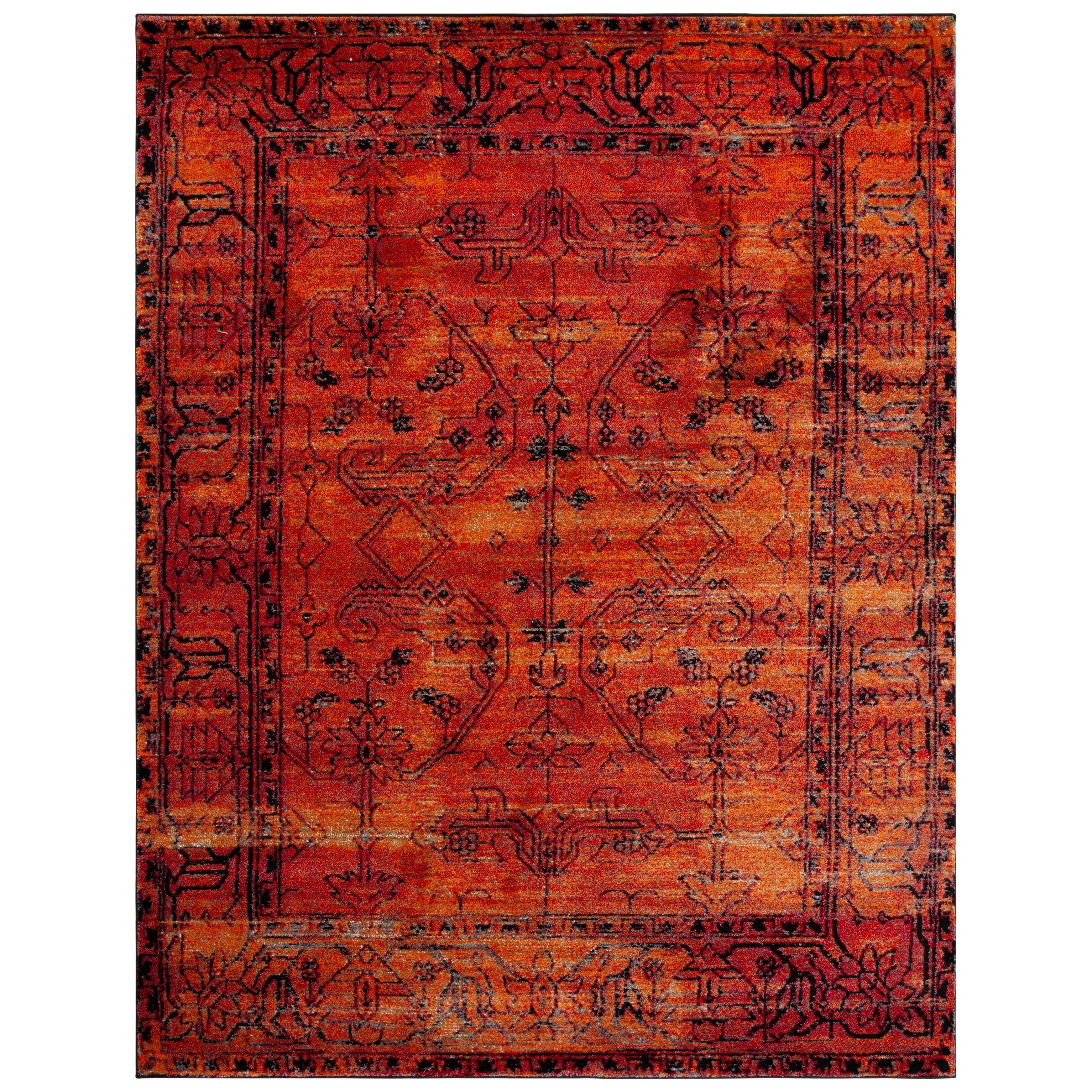 SAFAVIEH Vintage Hamadan Selma Oriental Distressed Rug