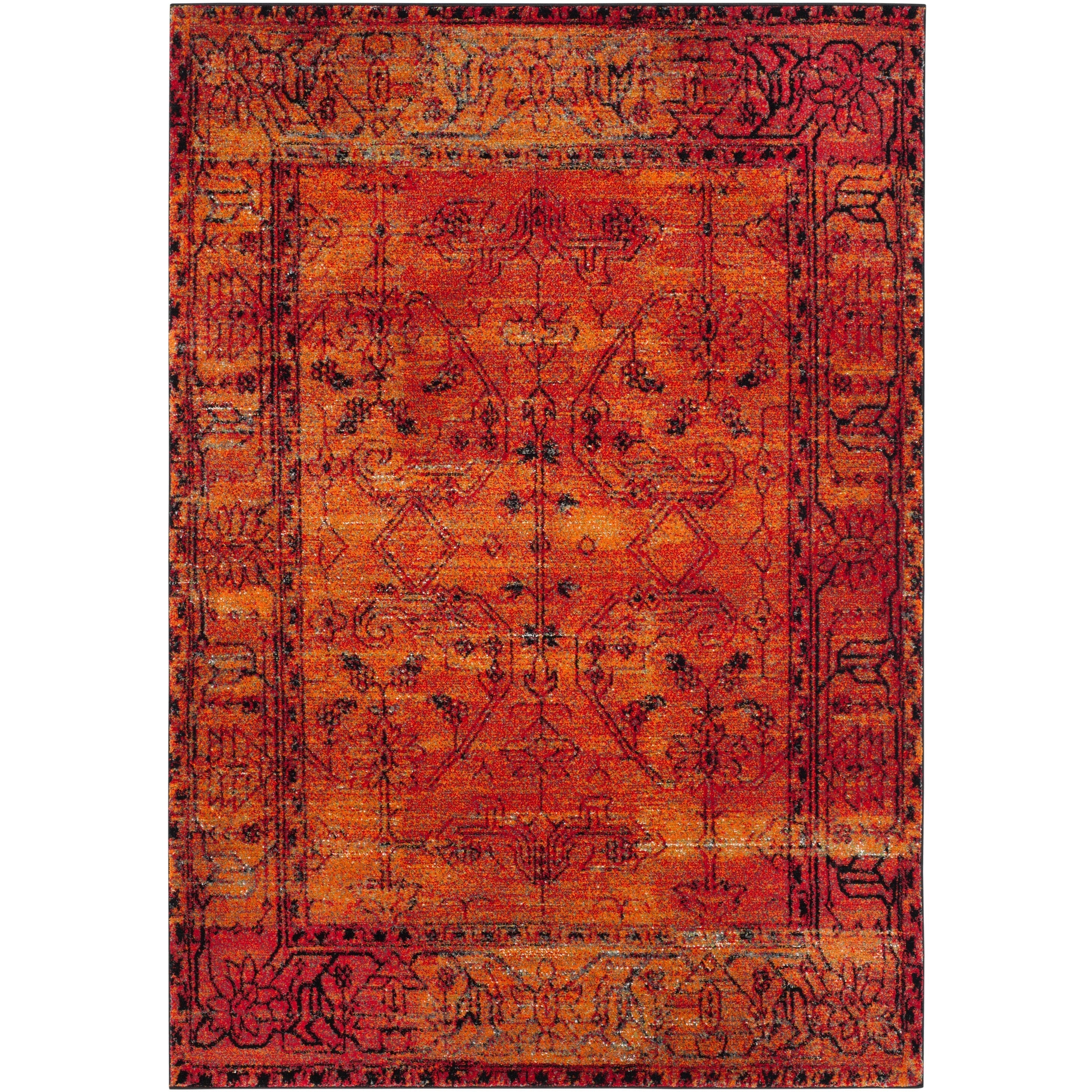 SAFAVIEH Vintage Hamadan Selma Oriental Distressed Rug