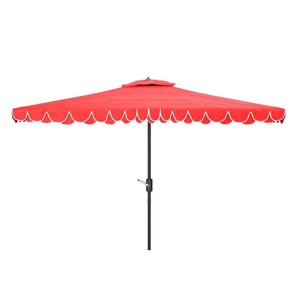 Parasol d'extérieur rectangulaire SAFAVIEH Zariah 6'x10' avec cantonnière