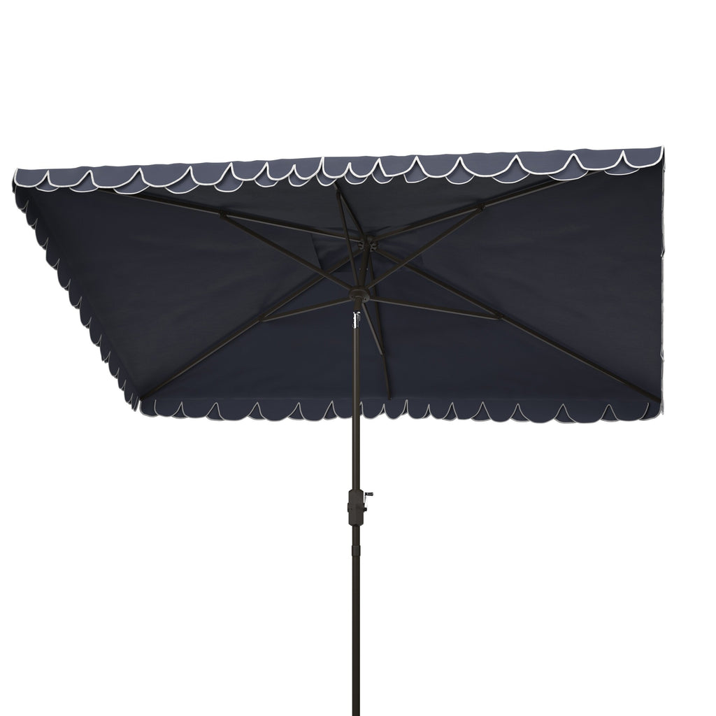 Parasol d'extérieur rectangulaire SAFAVIEH Zariah 6'x10' avec cantonnière