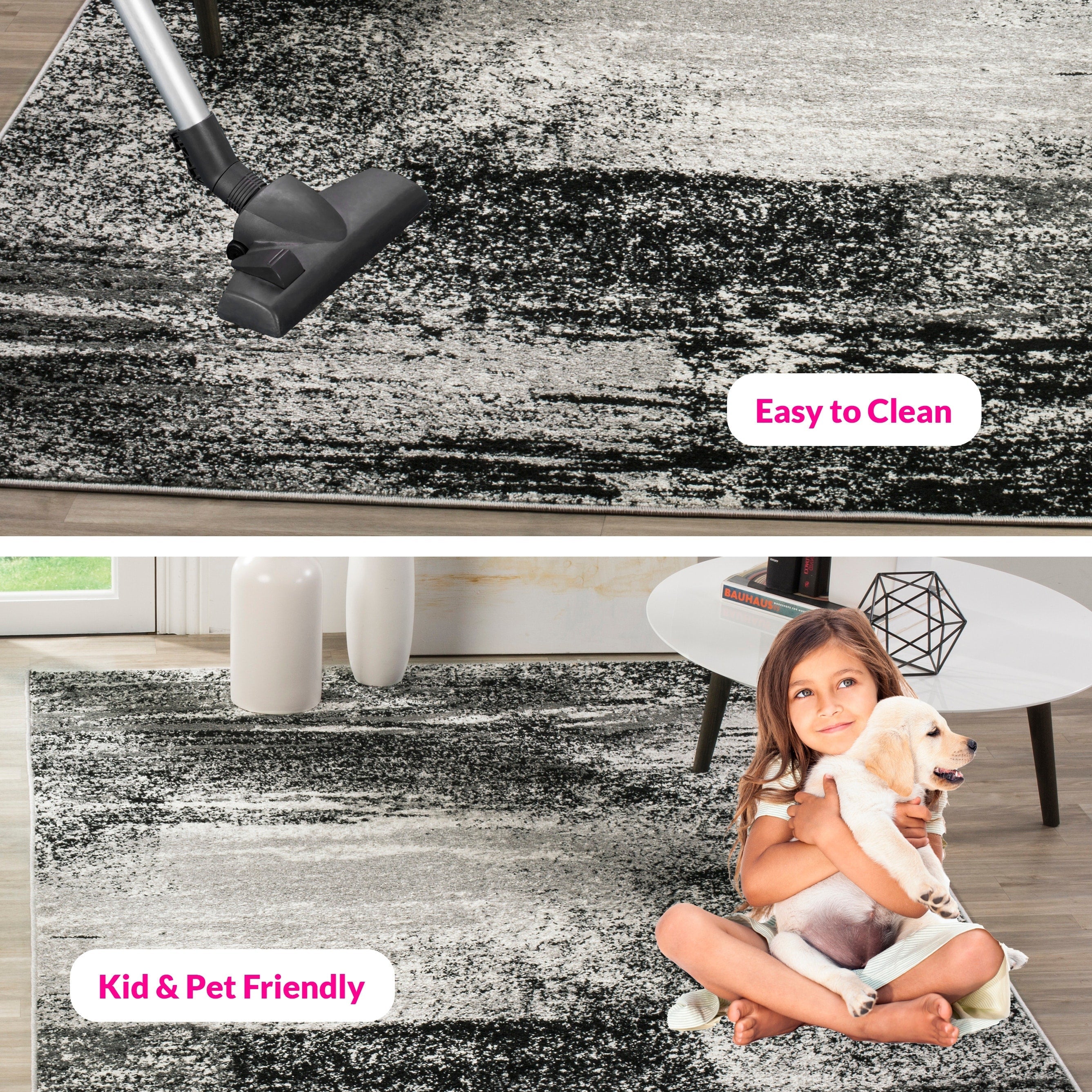 SAFAVIEH, Tapis abstrait moderne Adirondack Allegonda