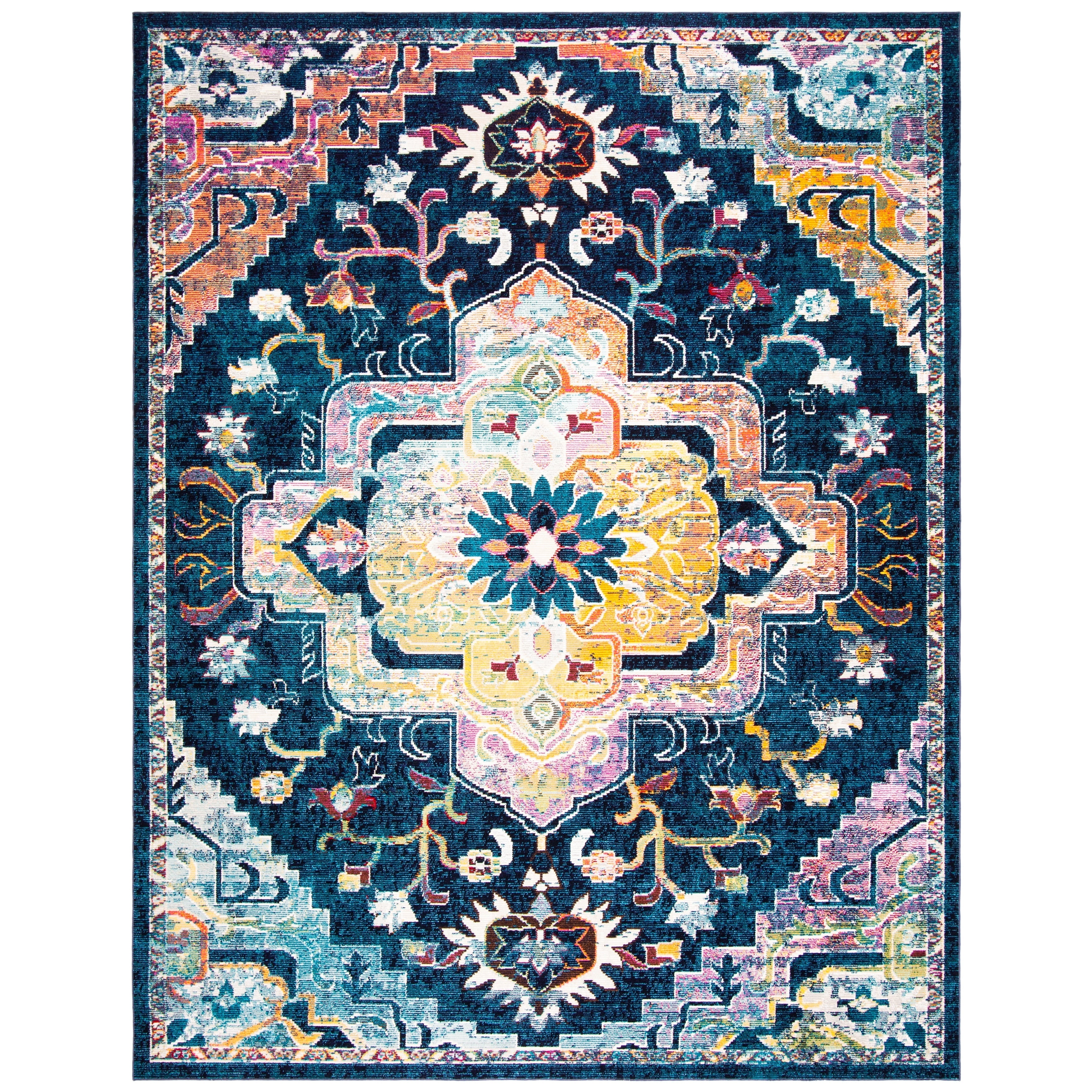 SAFAVIEH, Tapis Médaillon Boho Vintage Crystal Naimat